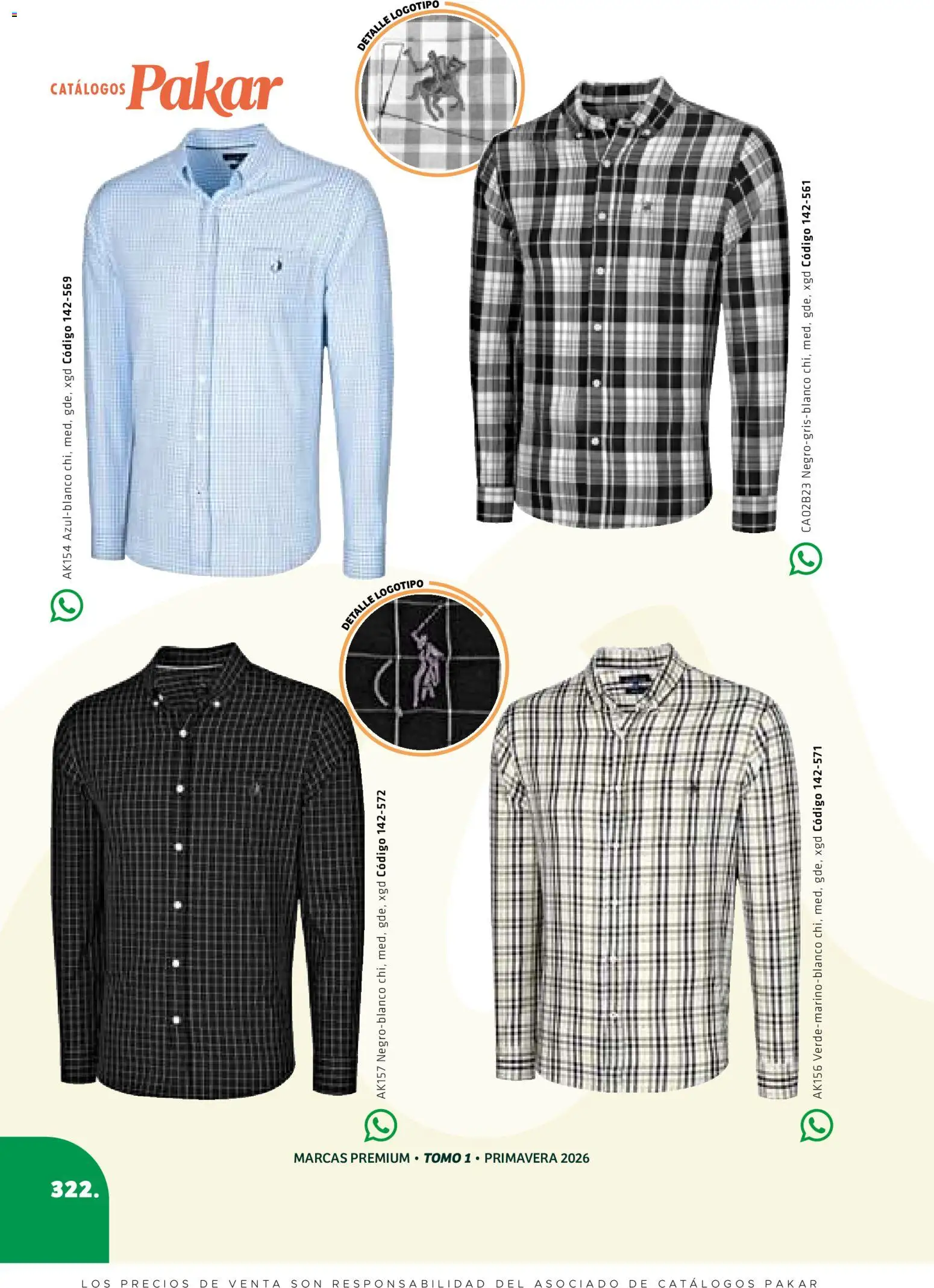 Nuevas ofertas de SC Pakar válidas en toda la República Mexicana desde el 27.02.2026. ¡Encuentra las mejores ofertas en SC Pakar catálogo Premium Men Tomo 1! | Página: 322