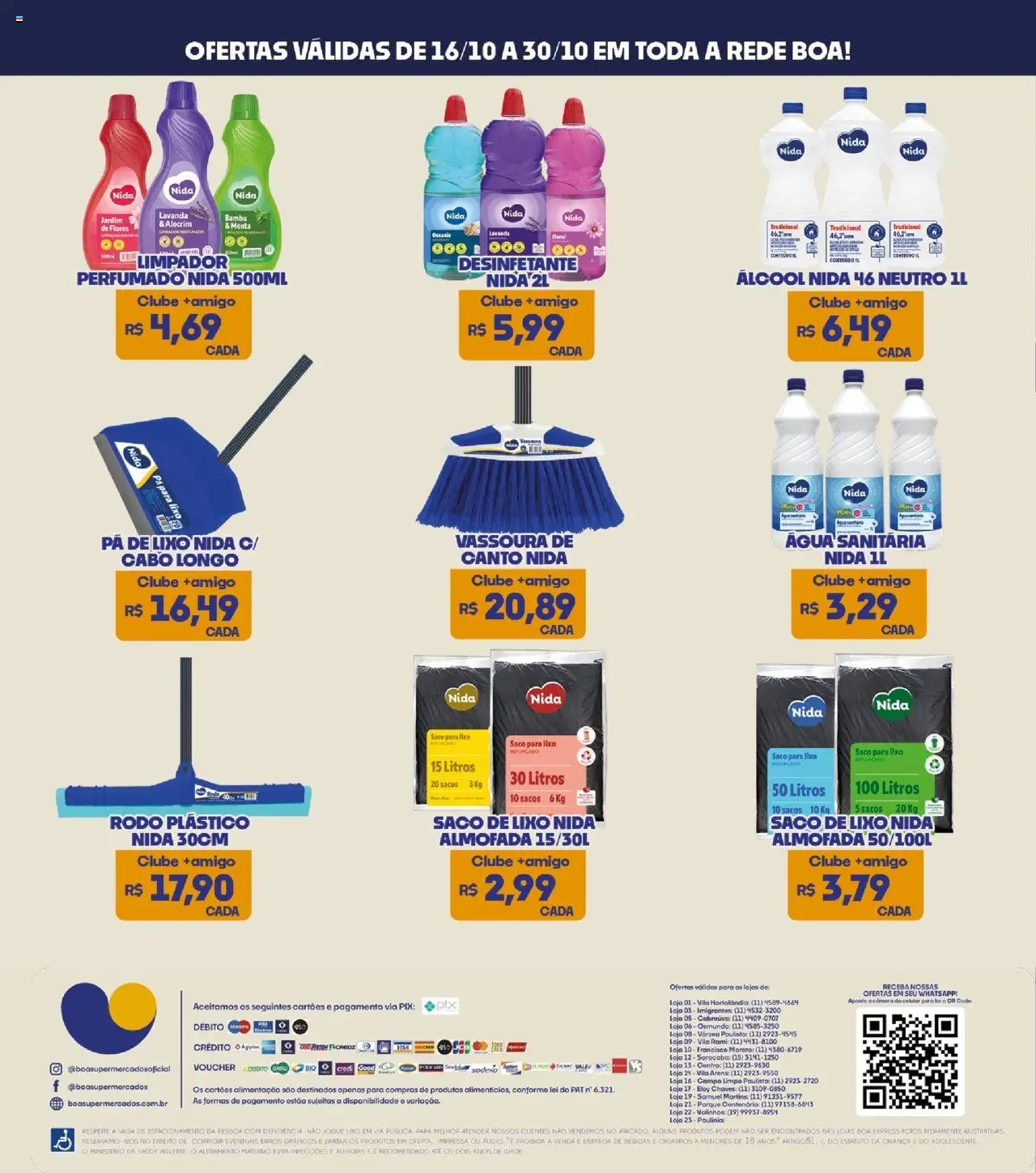 Boa Supermercados Folheto - válido de 16.10.2025 | Página: 4 | Produtos: Pá de lixo, Almofada, Flores, Rodo