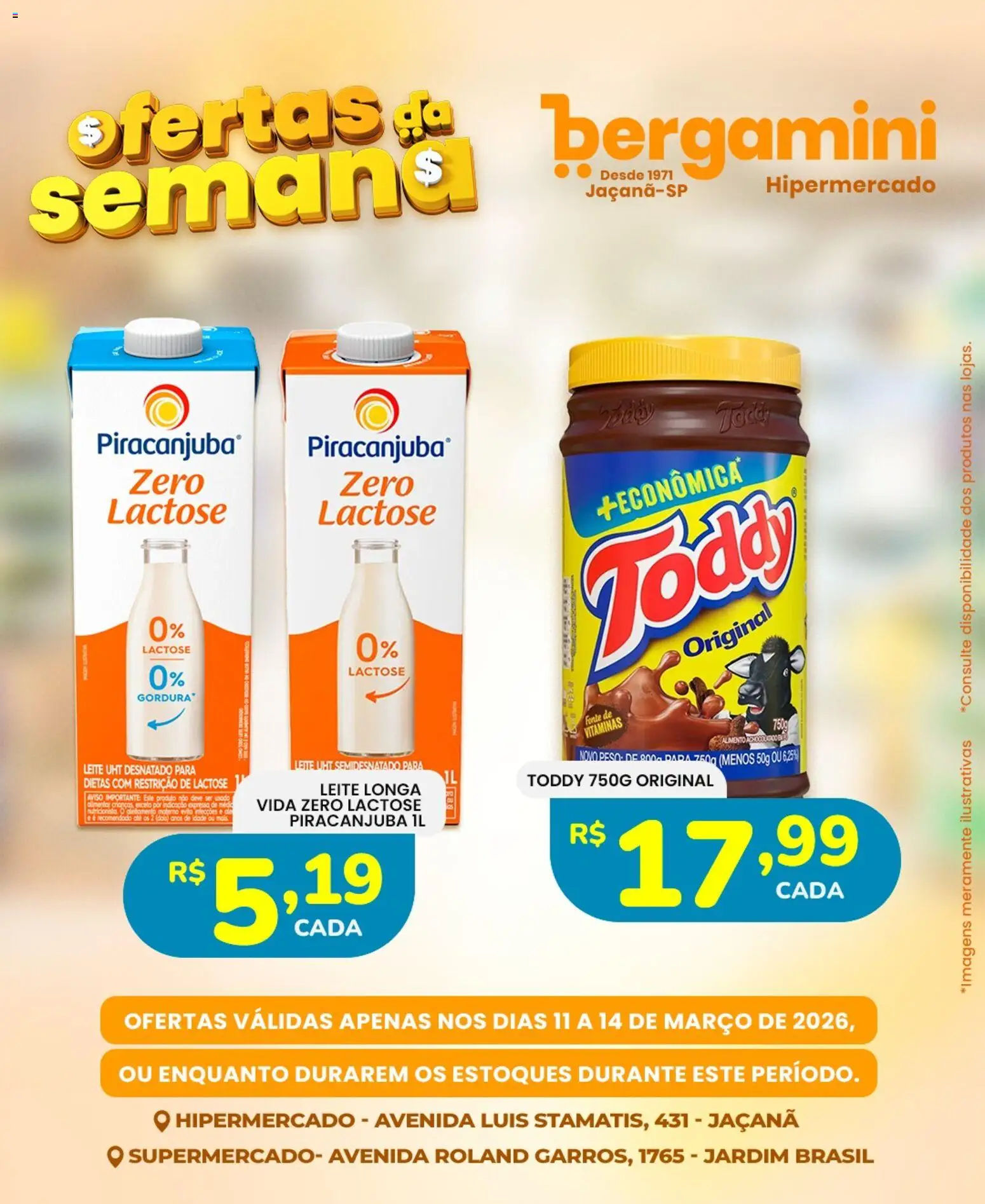 Supermercado Bergamini Folheto - válido de 11.03.2026 | Página: 6 | Produtos: Leite
