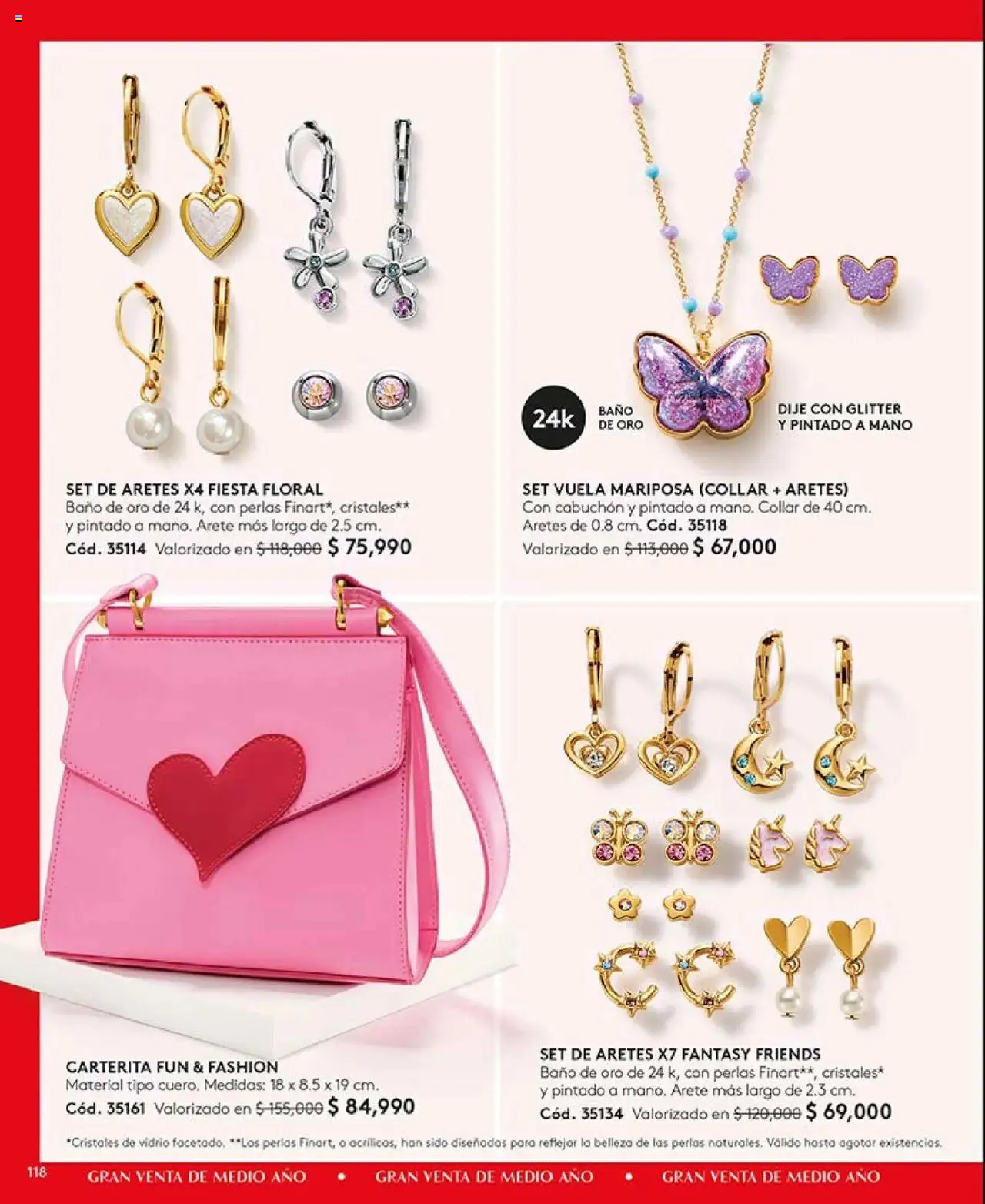 Ésika revista - valida desde el 16.06.2025 | Página: 118 | Productos: Aretes, Glitter, Baño, Dije