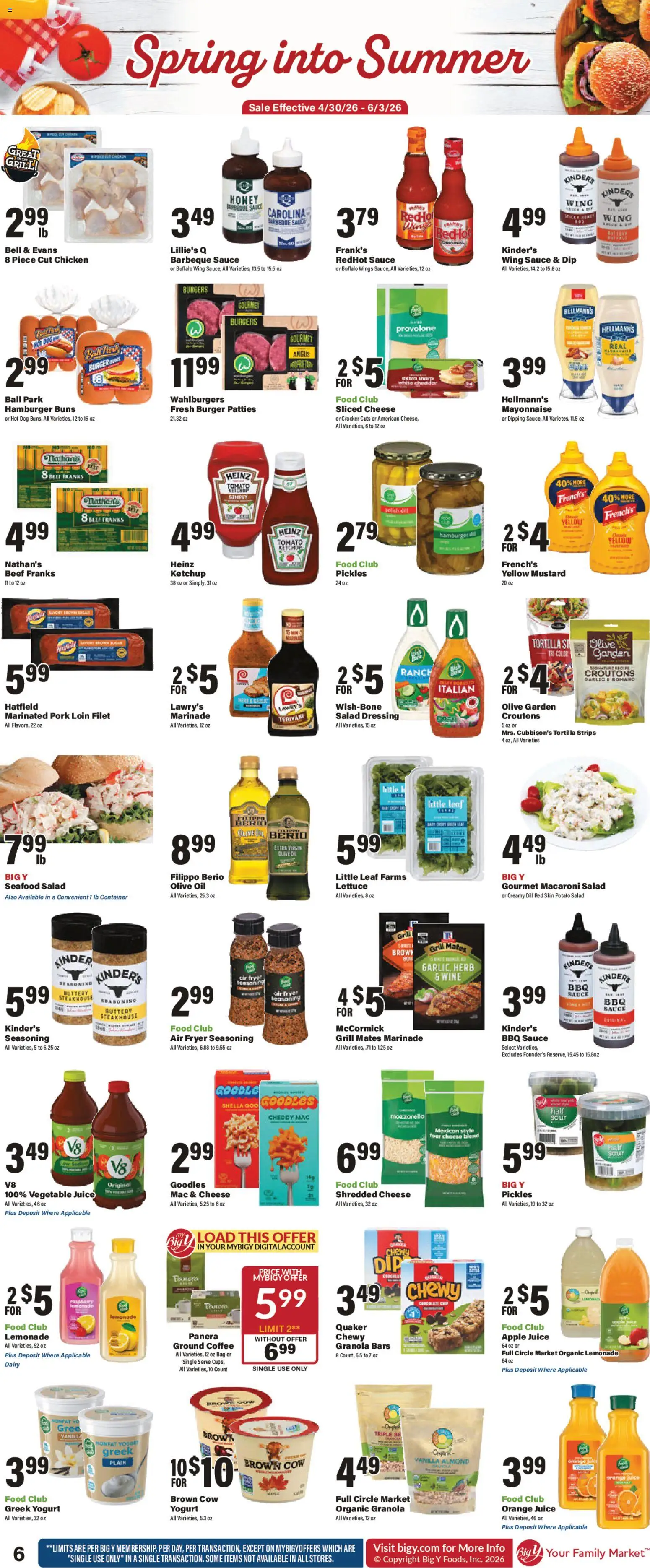Big Y Weekly Ad - valid from 30.04.2026 | Page: 9 | Products: Fryer, Mayonnaise, Garlic, Grill