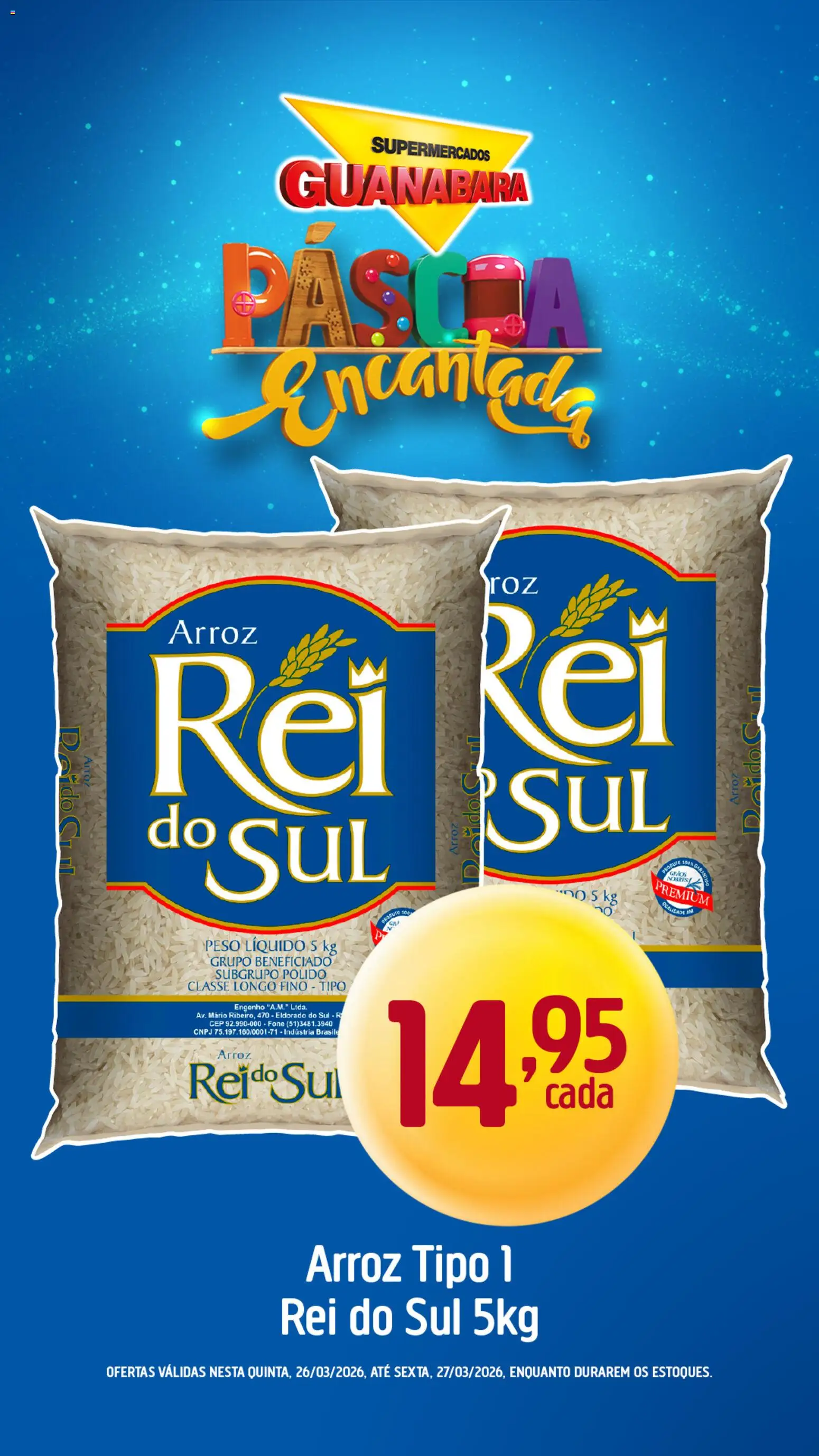 Supermercados Guanabara Folheto - válido de 26.03.2026 | Página: 6 | Produtos: Arroz
