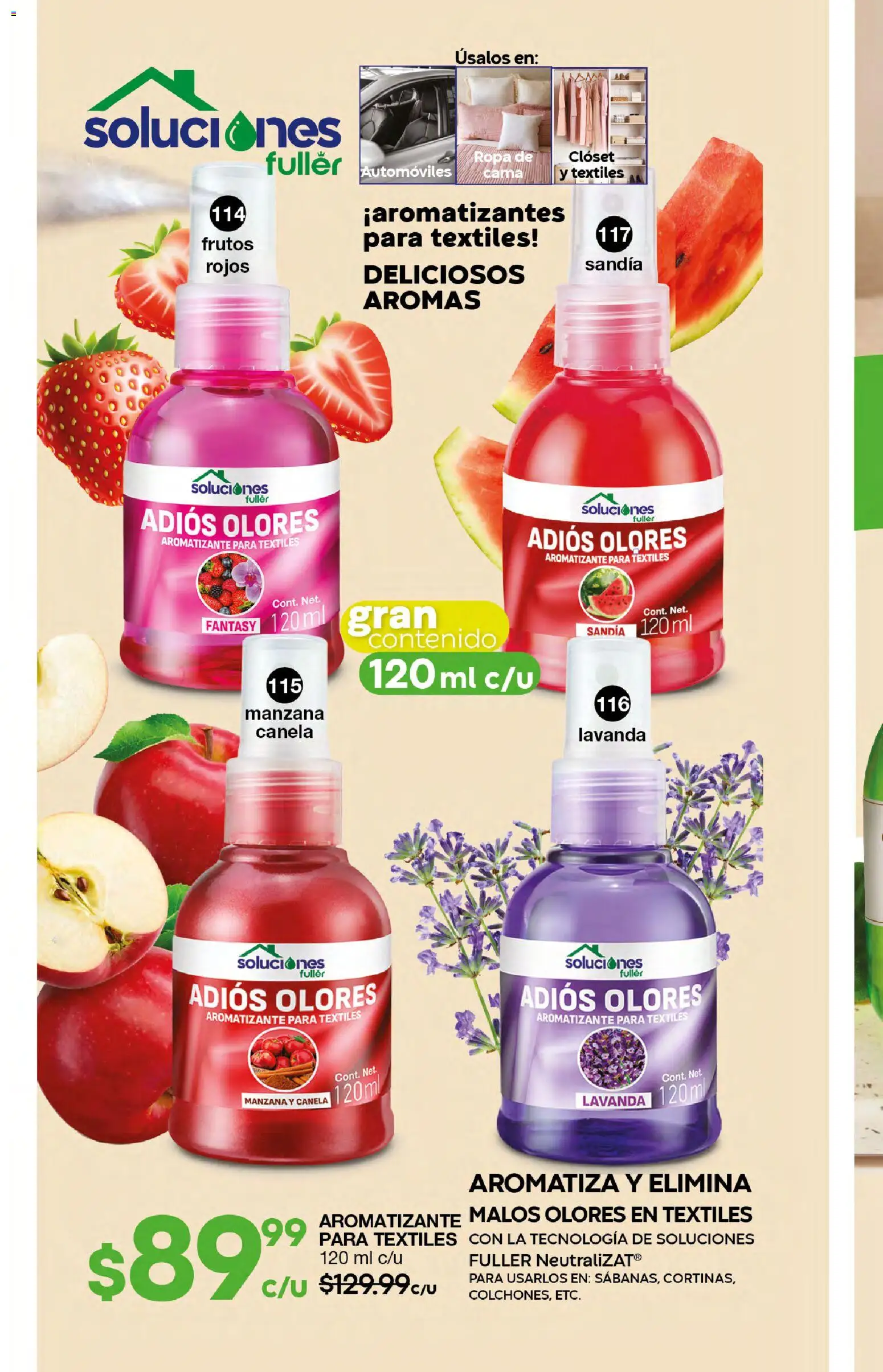 Nuevas ofertas de Fuller válidas en toda la República Mexicana desde el 04.03.2026. ¡Encuentra las mejores ofertas en Fuller campaña 24 2026! | Página: 74 | Productos: Sandía, Manzana, Ropa