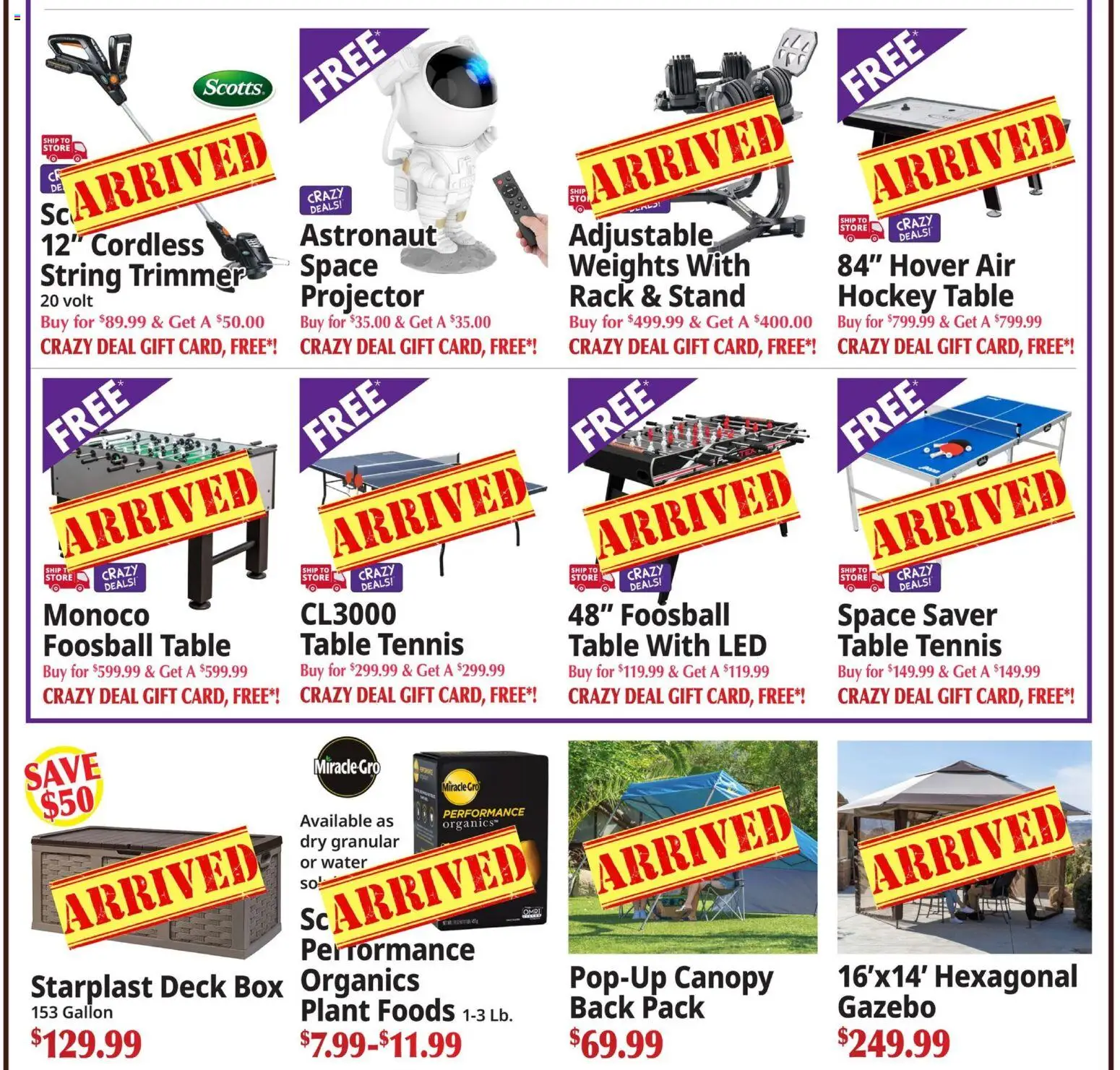 Ocean State Job Lot Coming Attractions - valid from 02.04.2026 | Page: 2 | Products: Trimmer, Table, Water, Projector