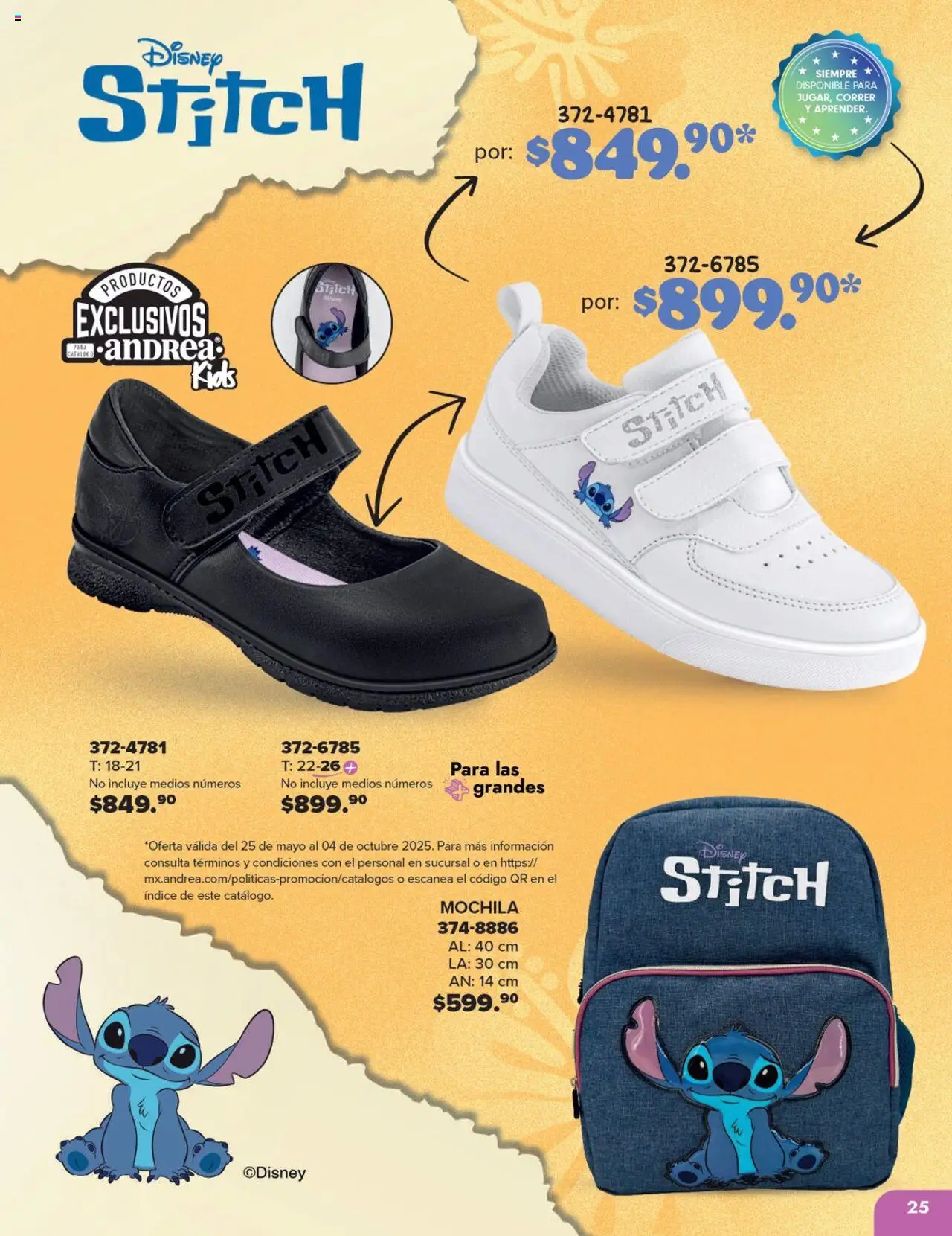 Nuevas ofertas de Andrea válidas en toda la República Mexicana desde el 25.05.2025. ¡Encuentra las mejores ofertas en Andrea catálogo Colegial ! | Página: 25 | Productos: Mochila