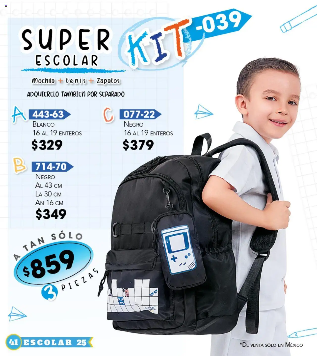 Nuevas ofertas de Cklass válidas en toda la República Mexicana desde el 14.07.2025. ¡Encuentra las mejores ofertas en Cklass catálogo Escolar! | Página: 42 | Productos: Tenis, Zapatos, Mochila