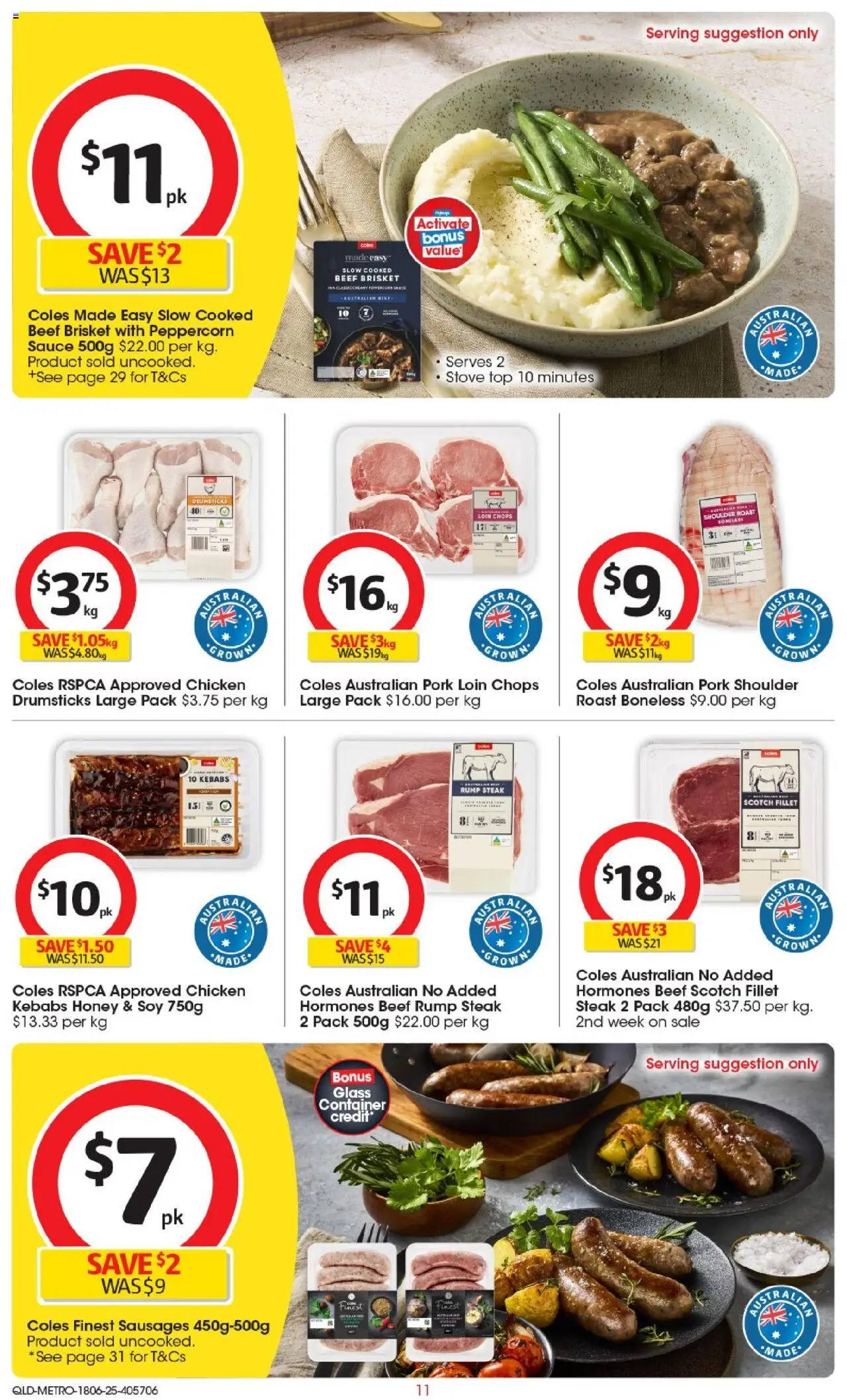 Coles catalogue - valid from 18.06.2025 | Page: 11 | Products: Chicken, Sauce, Scotch, Stove