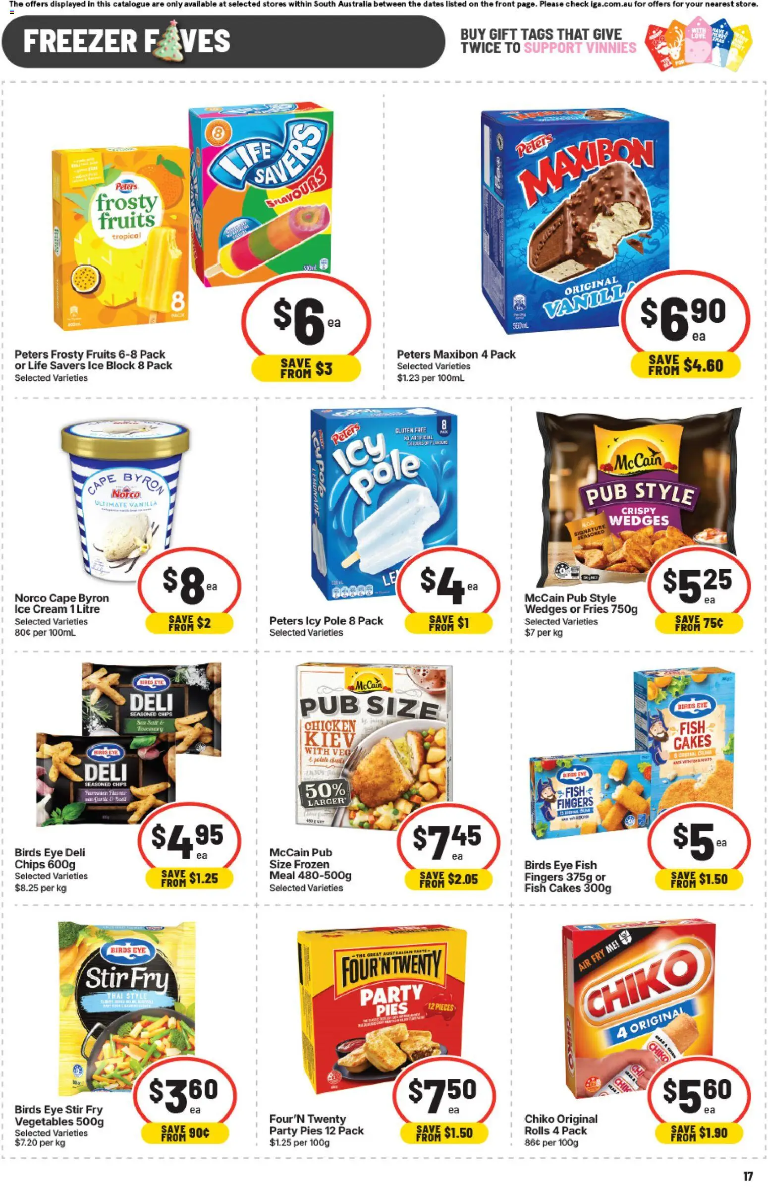IGA catalogue - valid from 12.11.2025 | Page: 13 | Products: Chicken, Chips, Cream, Ice cream
