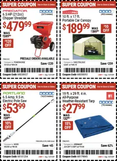 Harbor Freight Weekly Ad - valid from 14.07.2025 | Page: 7 | Products: Saw, Shredder