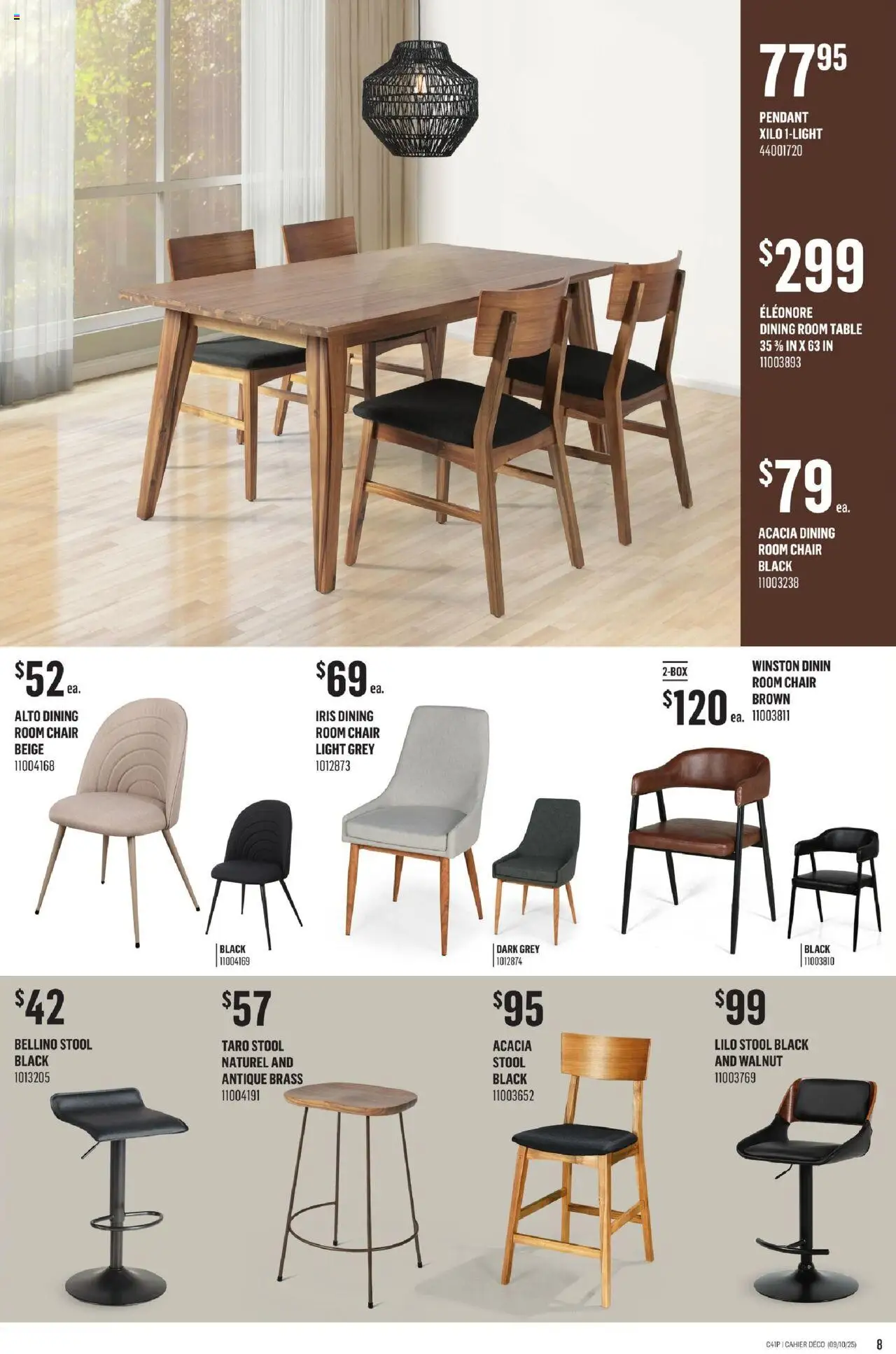 Canac flyer valid from 09.10.2025 | Page: 8 | Products: Table, Chair