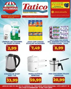 Tatico ofertas do Dia - Pré-Visualização do folheto da loja Tatico, válido de 02.03.2026 | Página: 38 | Produtos: Lâmpada, Panela elétrica, Leite, Cerveja