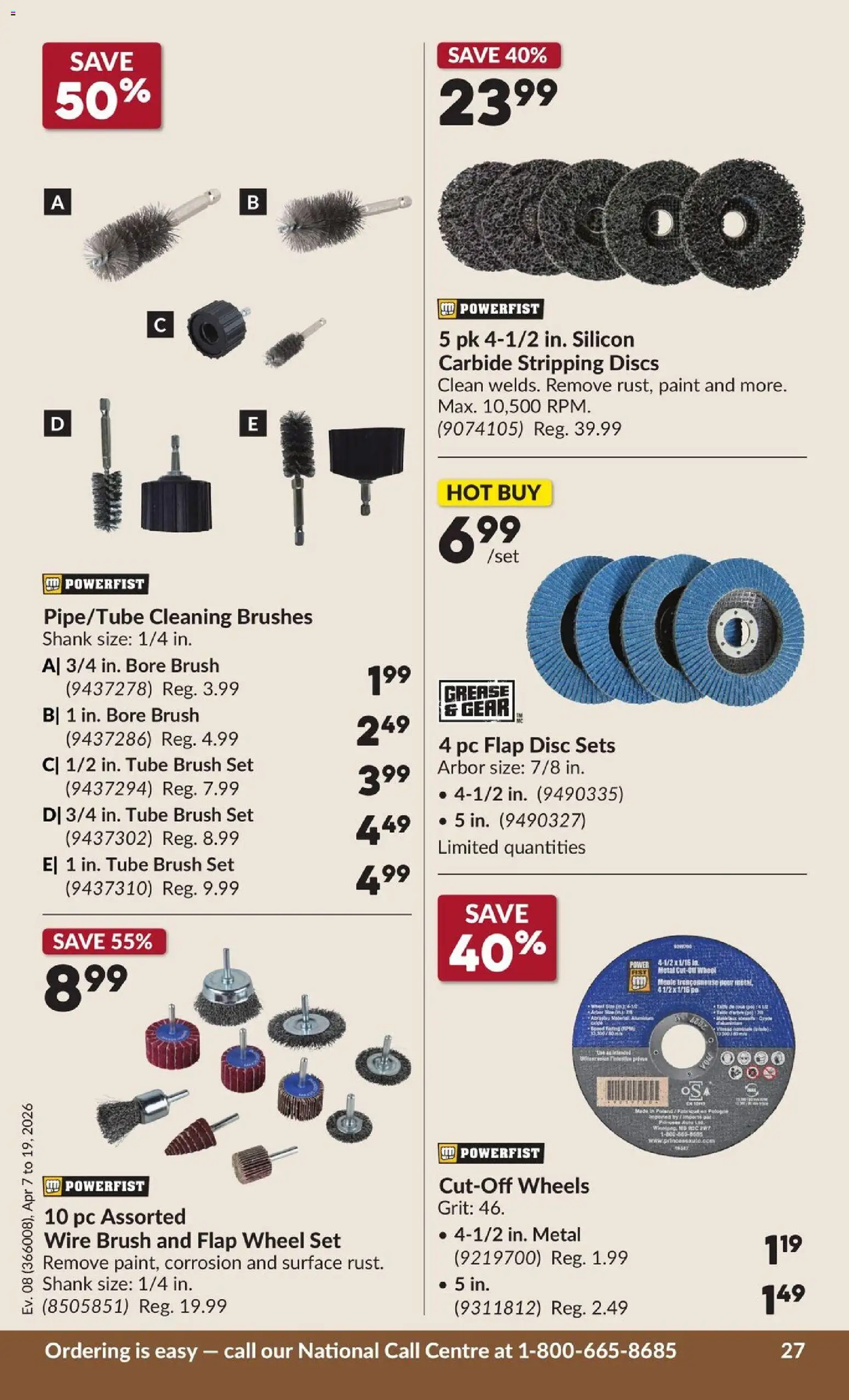 Princess Auto flyer valid from 07.04.2026 | Page: 33 | Products: PC, Brush