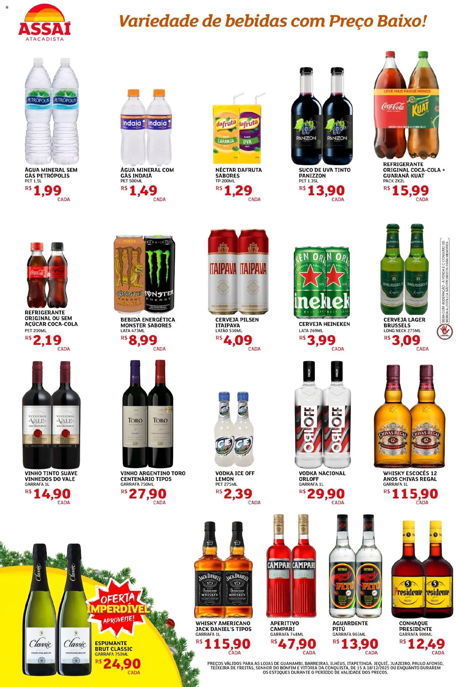 Assaí Atacadista Folheto - válido de 15.12.2025 | Página: 2 | Produtos: Ice tea, Espumante, Suco, Açúcar