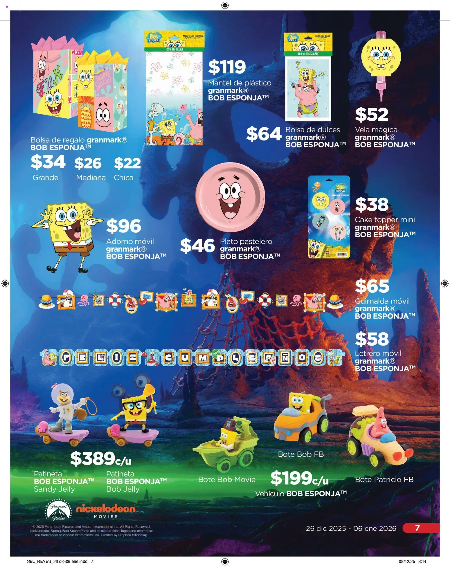 Nuevas ofertas de Chedraui válidas en toda la República Mexicana desde el 26.12.2025. ¡Encuentra las mejores ofertas en Chedraui folleto  Llevarte más cuesta menos! | Página: 7 | Productos: Mantel, Bolsa, Dulces, Movil