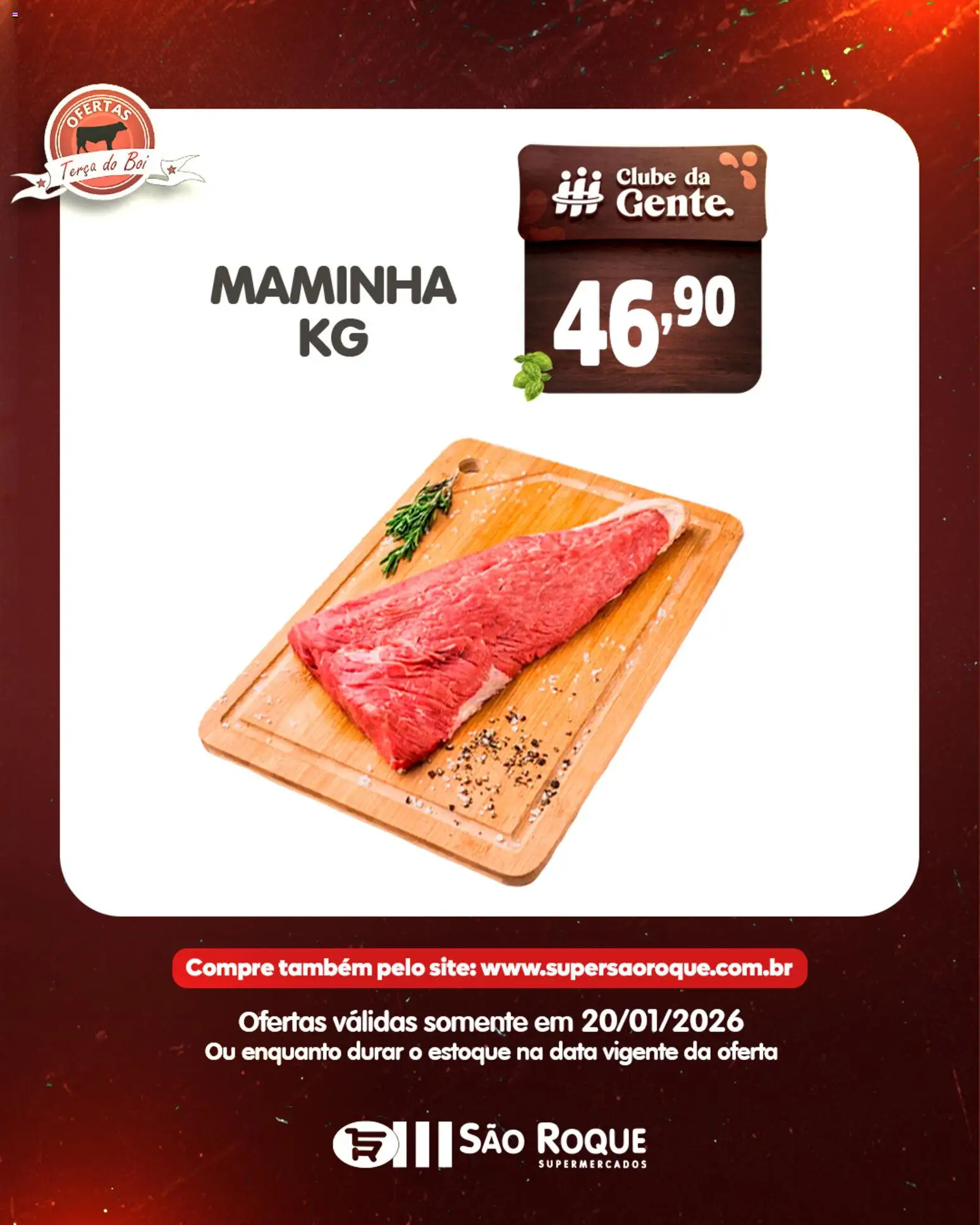 São Roque Supermercados Folheto - válido de 20.01.2026 | Página: 2 | Produtos: Maminha