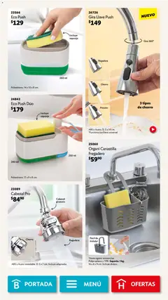 Vista previa de Betterware campaña 3 2026, nuevo folleto de la tienda, válido en México a partir del 02.03.2026 | Página: 49 | Productos: Esponja, Regadera, Llave