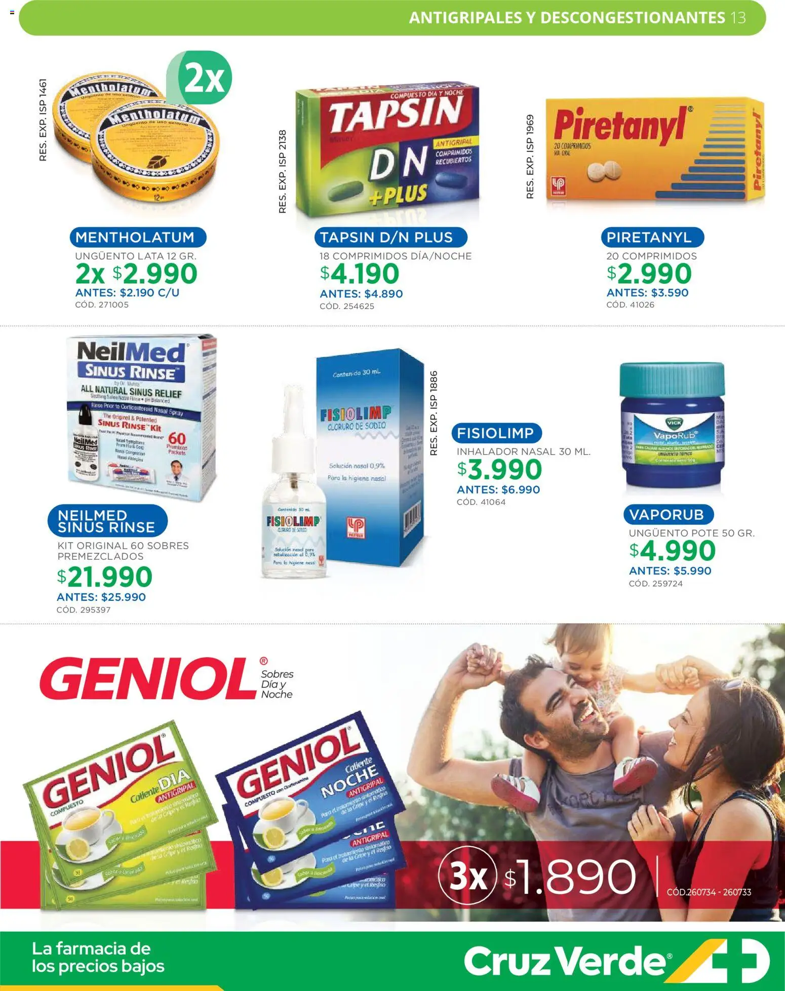 Cruz Verde Descuentos │ válido desde el 05.12.2025 | Página: 13 | Productos: Sal, Antigripal