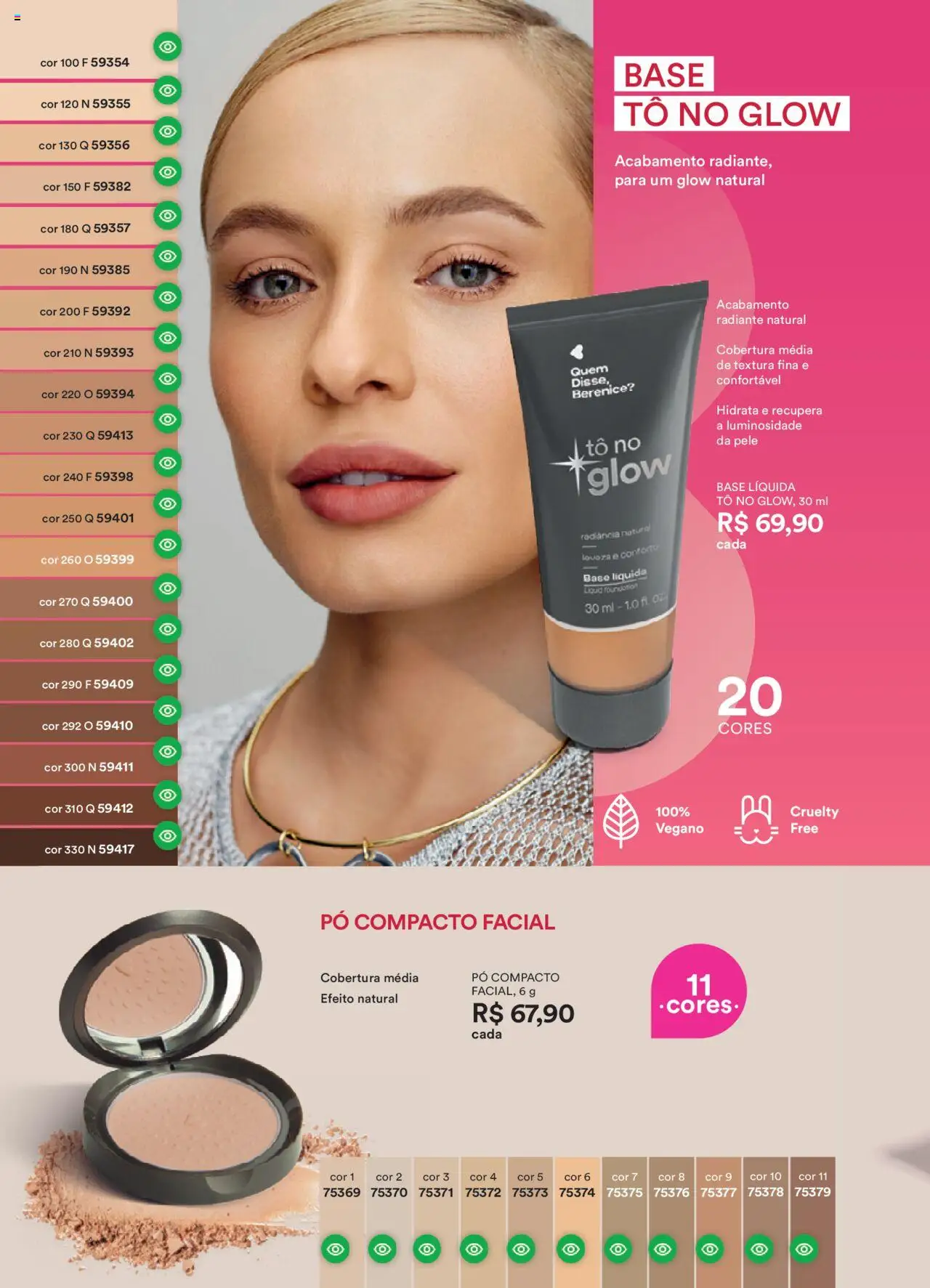 O Boticário Folheto - válido de 11.08.2025 | Página: 98 | Produtos: Pó compacto, Pó, Base