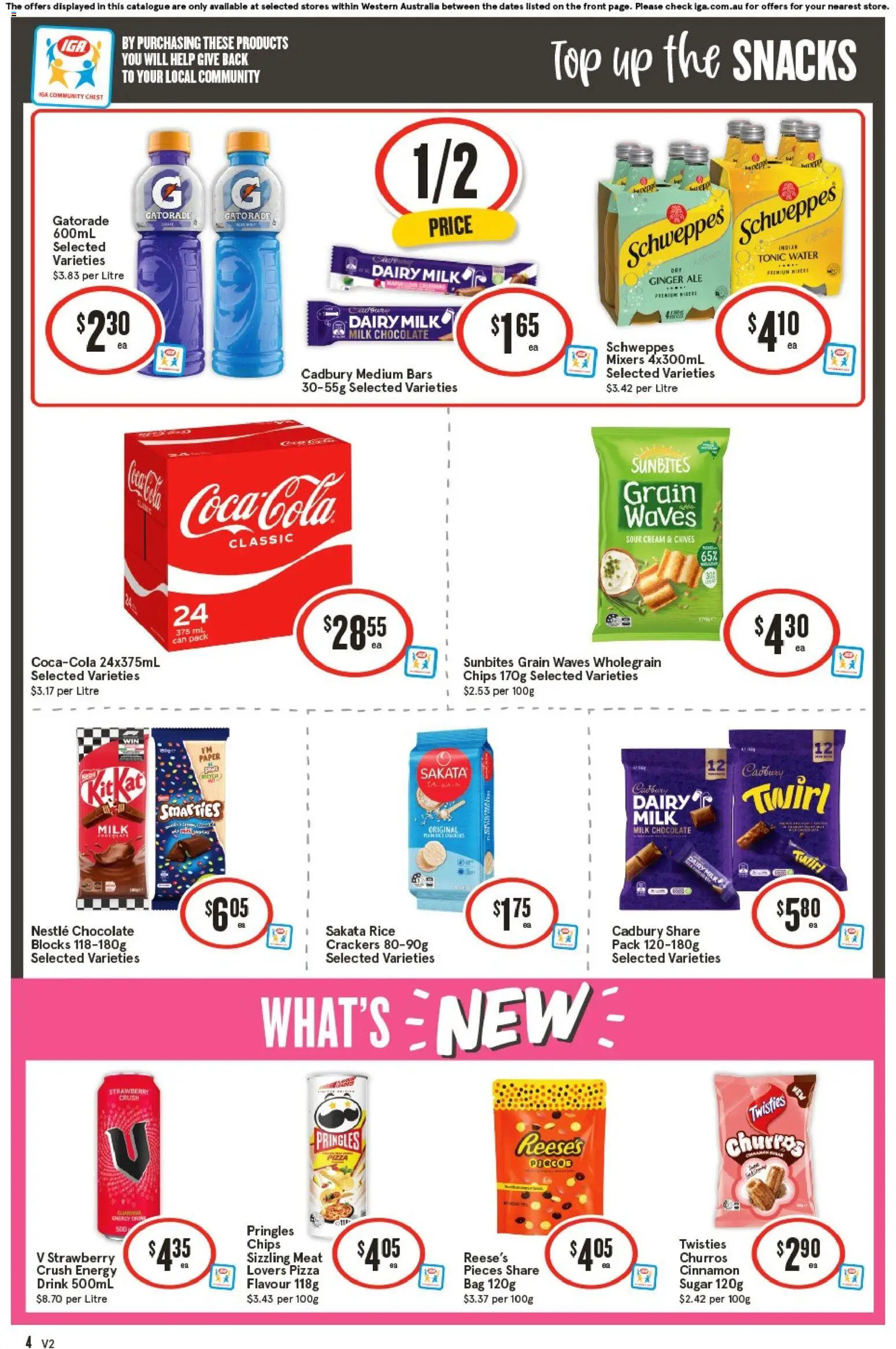 IGA catalogue - valid from 04.02.2026 | Page: 4 | Products: Crackers, Dairy, Cream, Bag