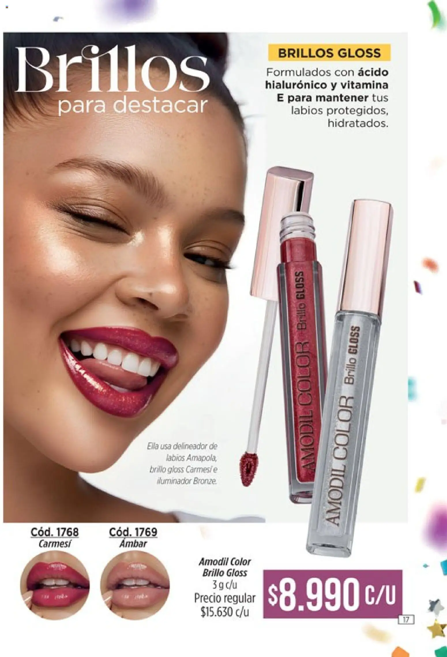 Catálogo Amodil Campaña 3 │ válido desde el 01.03.2026 | Página: 17 | Productos: Iluminador, Delineador, Brillo