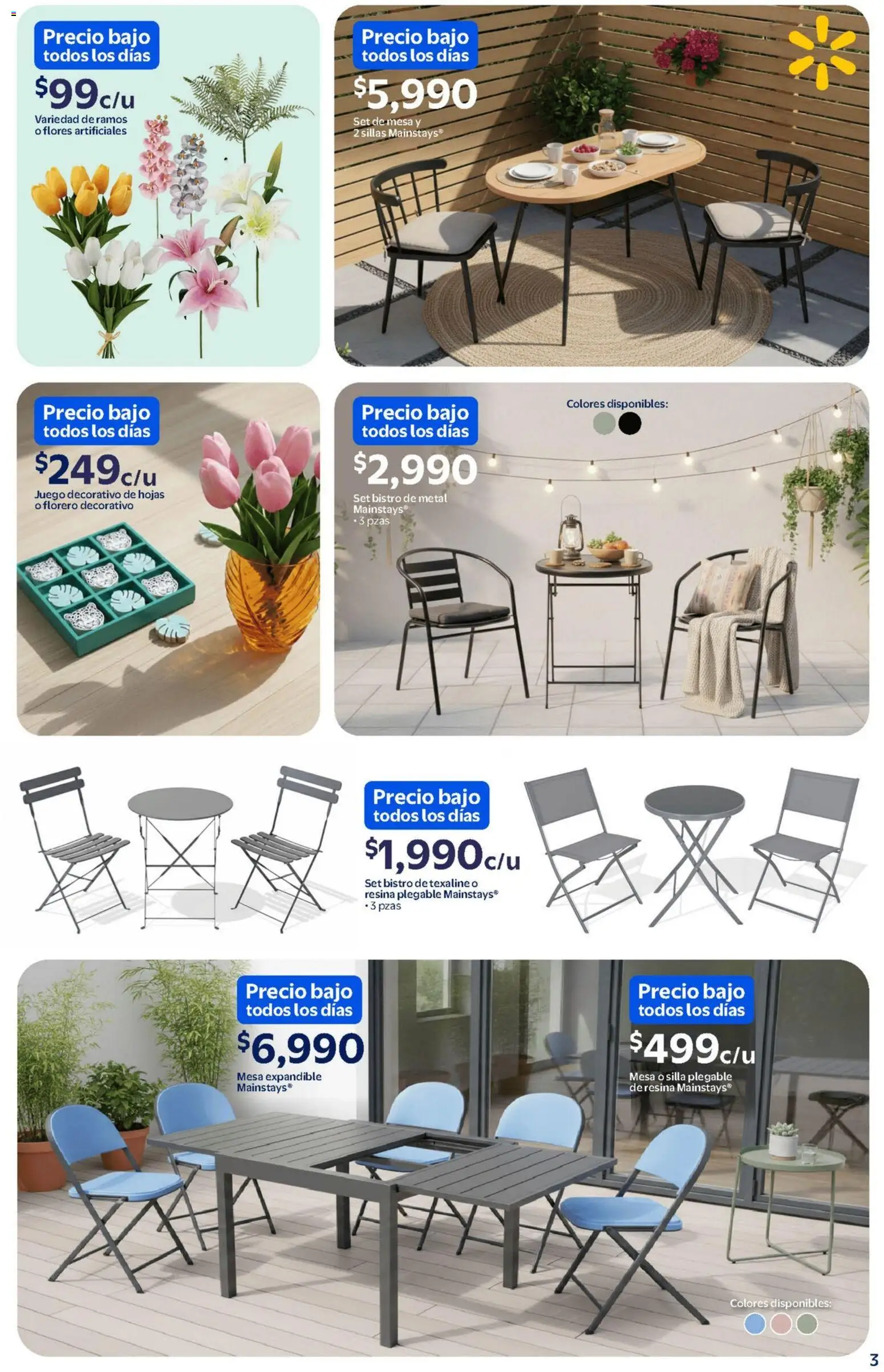 Nuevas ofertas de Walmart válidas en toda la República Mexicana desde el 17.02.2026. ¡Encuentra las mejores ofertas en Walmart catálogo Precios bajos! | Página: 3 | Productos: Silla, Juego, Mesa, Florero
