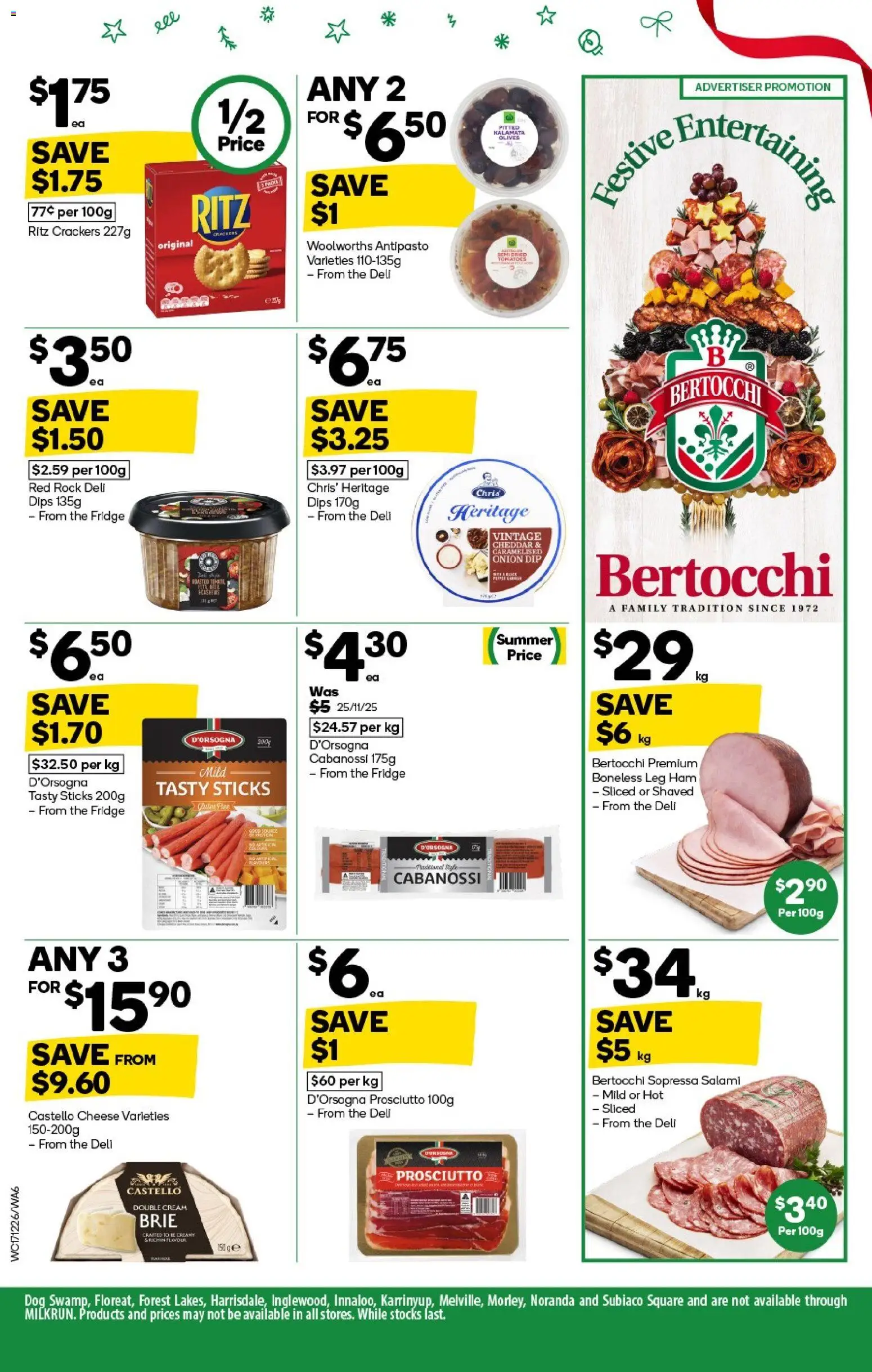Woolworths catalogue - valid from 17.12.2025 | Page: 6 | Products: Salami, Ham, Tomatoes, Fridge