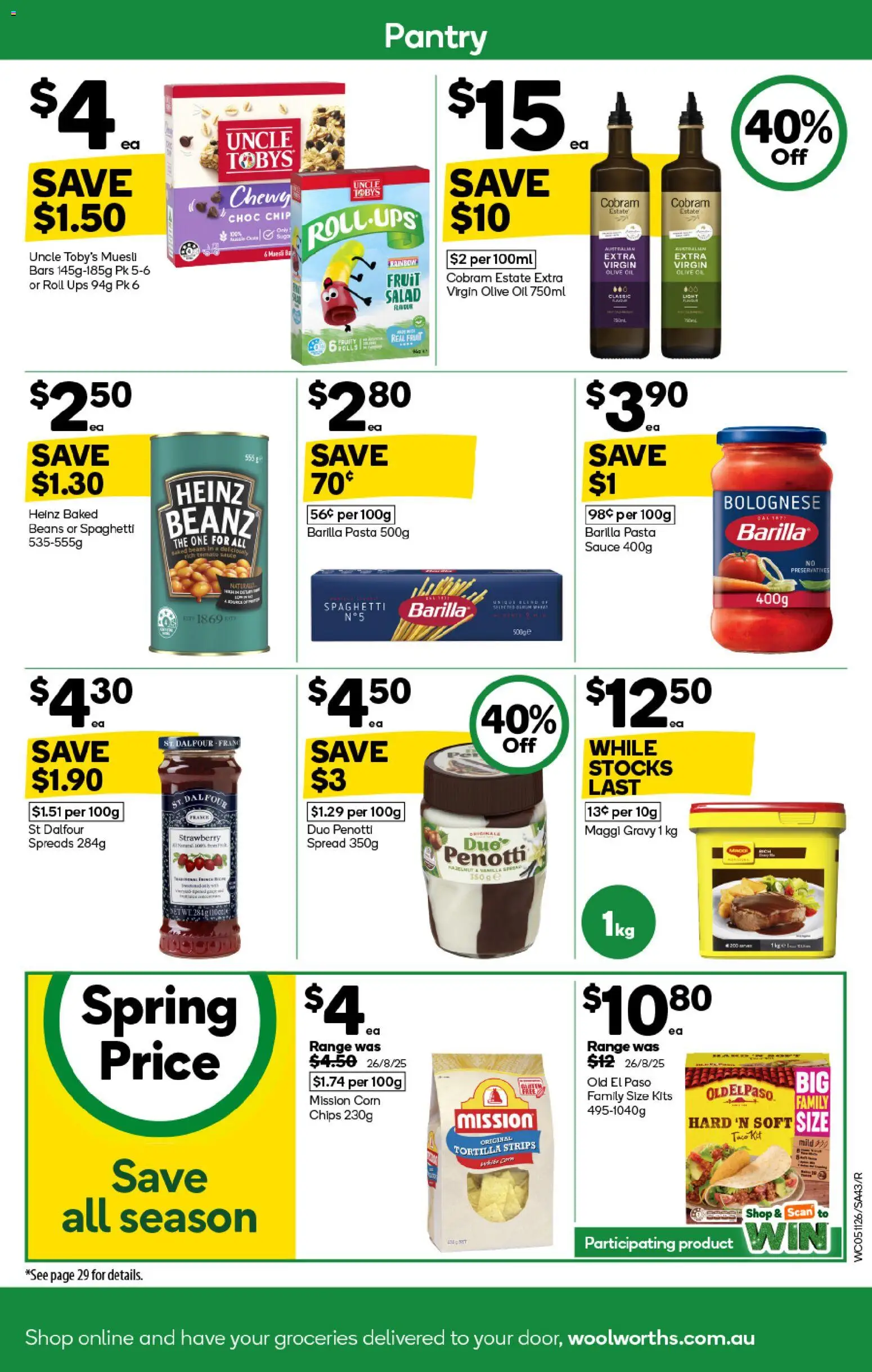 Woolworths catalogue - valid from 05.11.2025 | Page: 43 | Products: Kits, Oil, Pasta, Sauce