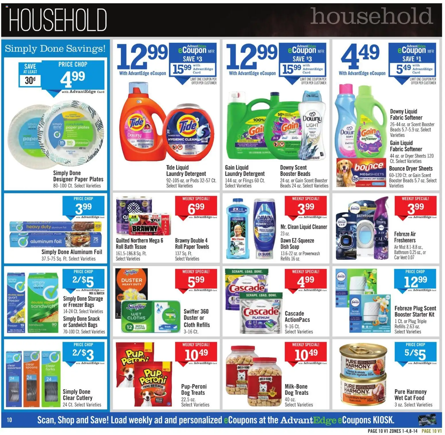Price Chopper - Weekly Ad - valid from 19.04.2026 | Page: 10 | Products: Bath, Cat Food, Fabric softener, Detergent