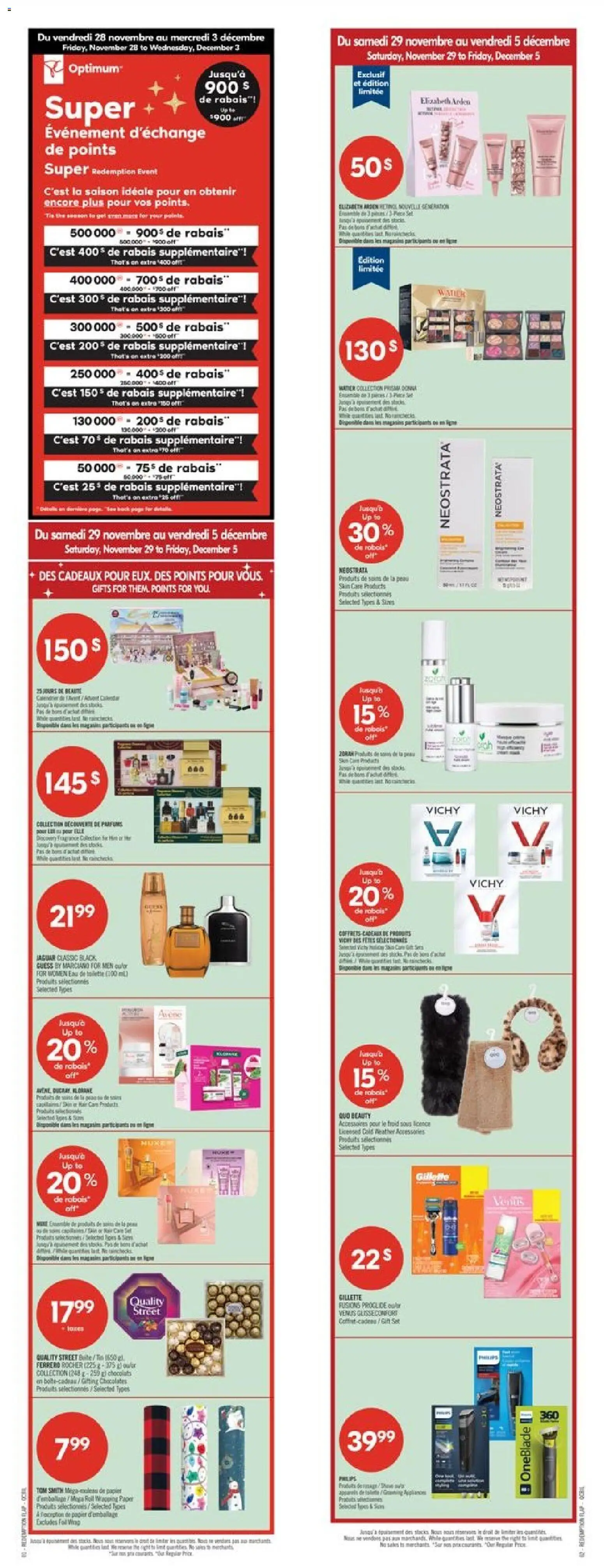Pharmaprix flyer valid from 29.11.2025 | Page: 1 | Products: Fragrance, Eau de toilette, Toilette