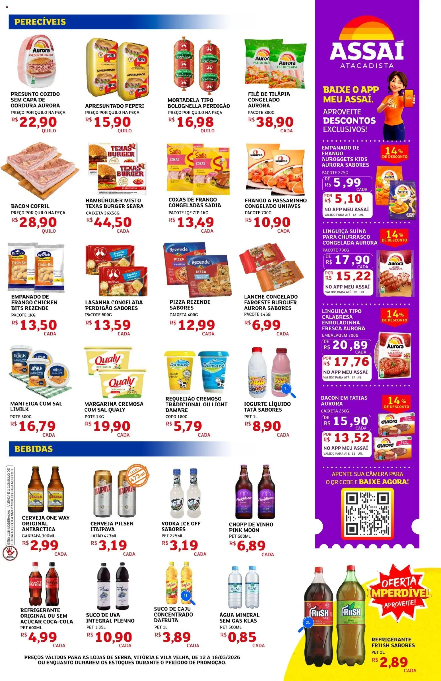 Assaí Atacadista Folheto - válido de 12.03.2026 | Página: 3 | Produtos: Guaraná, Tilápia, Suco, Requeijão