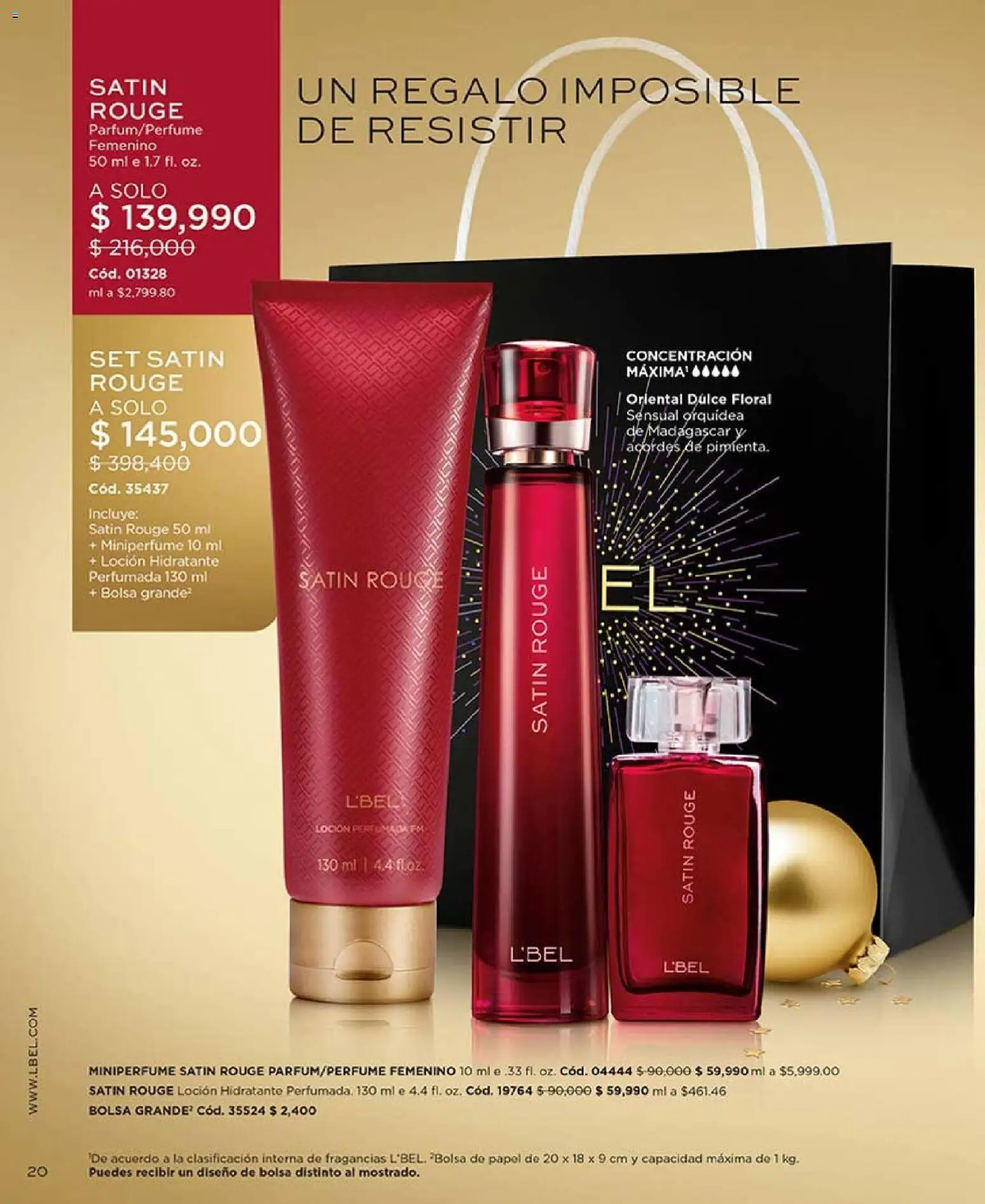 L'Bel revista - valida desde el 03.11.2025 | Página: 20 | Productos: Bolsa, Loción