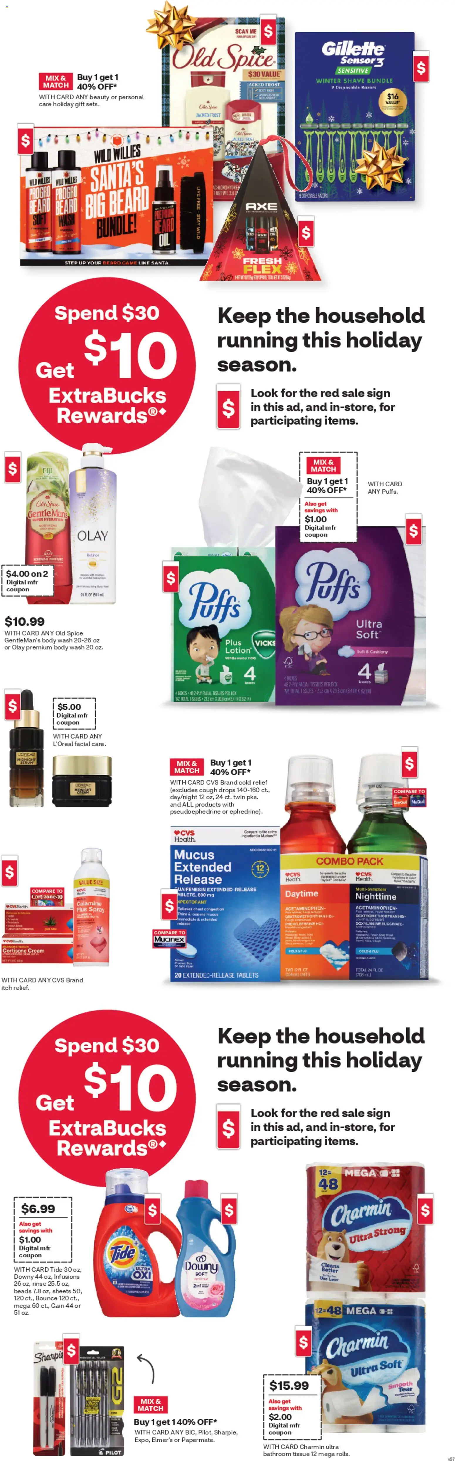 CVS Pharmacy Weekly Ad - WA - valid from 16.11.2025 | Page: 3 | Products: Cream, Body Wash, Game