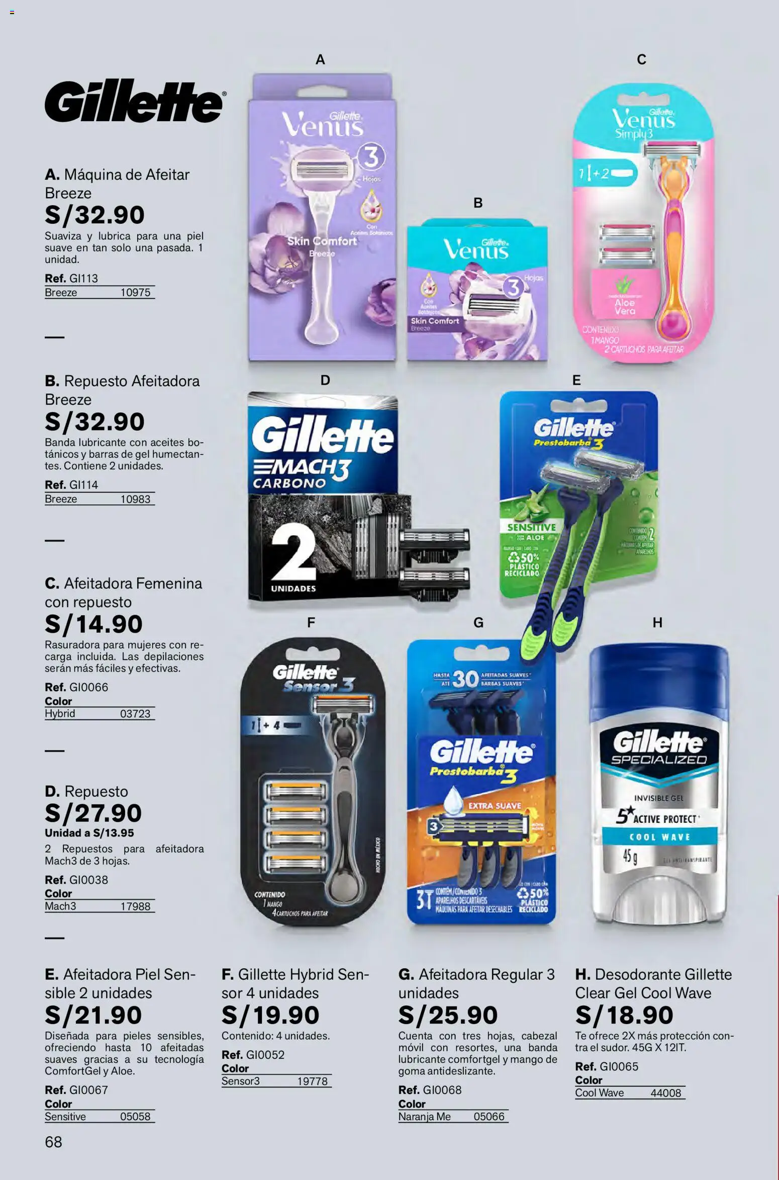 Catálogo Leonisa válido desde 16.01.2026 | Página: 68 | Productos: Desodorante, Té, Maquina de afeitar