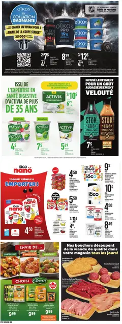 Preview of Provigo weekly flyer / circulaire from shop Provigo valid from 09.04.2026 | Page: 10 | Products: Pasta, Yogurt, Coffee