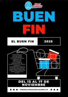 Vista previa de Farmacia Guadalajara Buen Fin , nuevo folleto de la tienda, válido en México a partir del 13.11.2025
