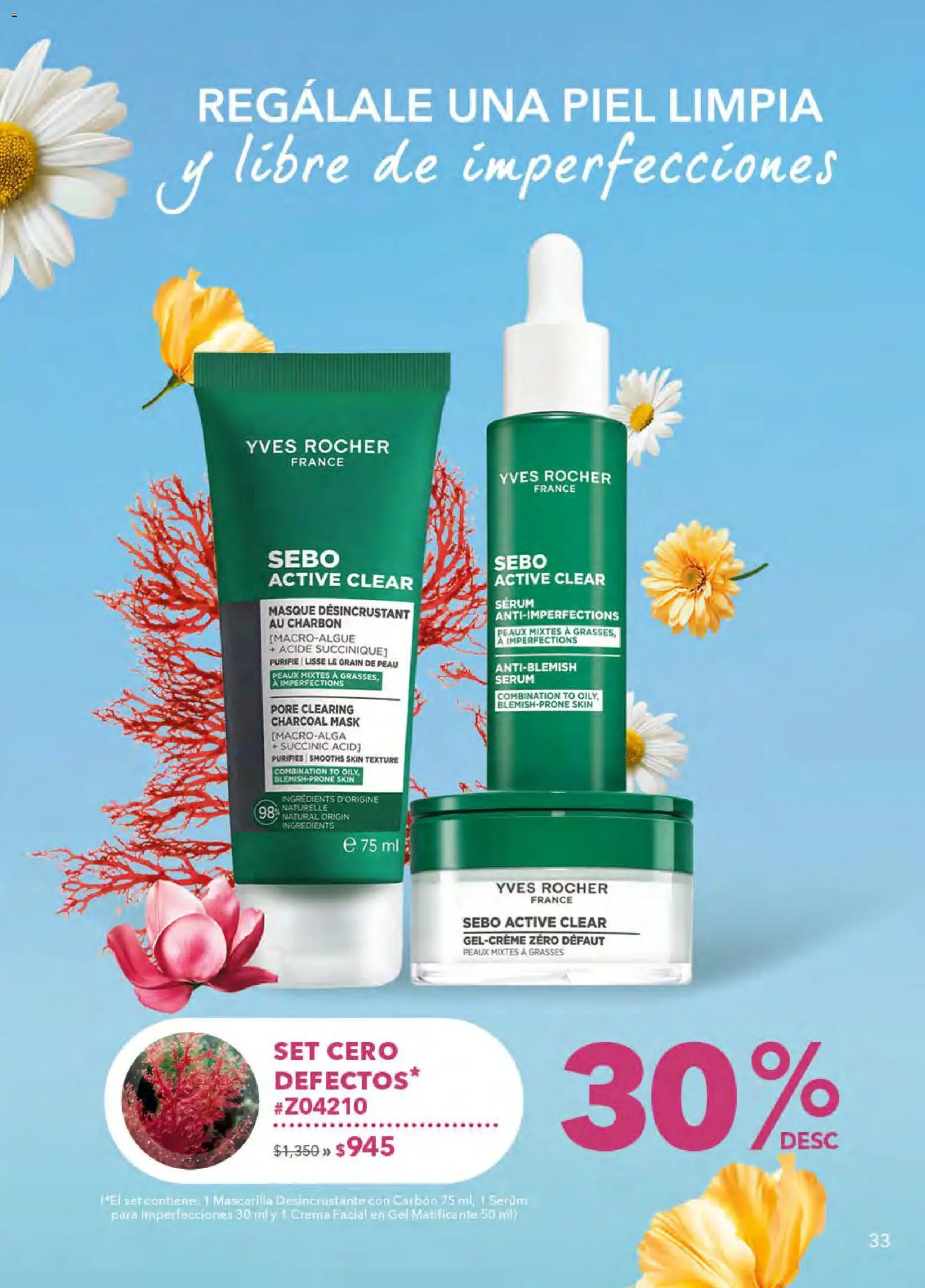 Nuevas ofertas de Yves Rocher válidas en toda la República Mexicana desde el 21.04.2026. ¡Encuentra las mejores ofertas en Yves Rocher campaña 6 2026! | Página: 33 | Productos: Serum, Crema, Mascarilla