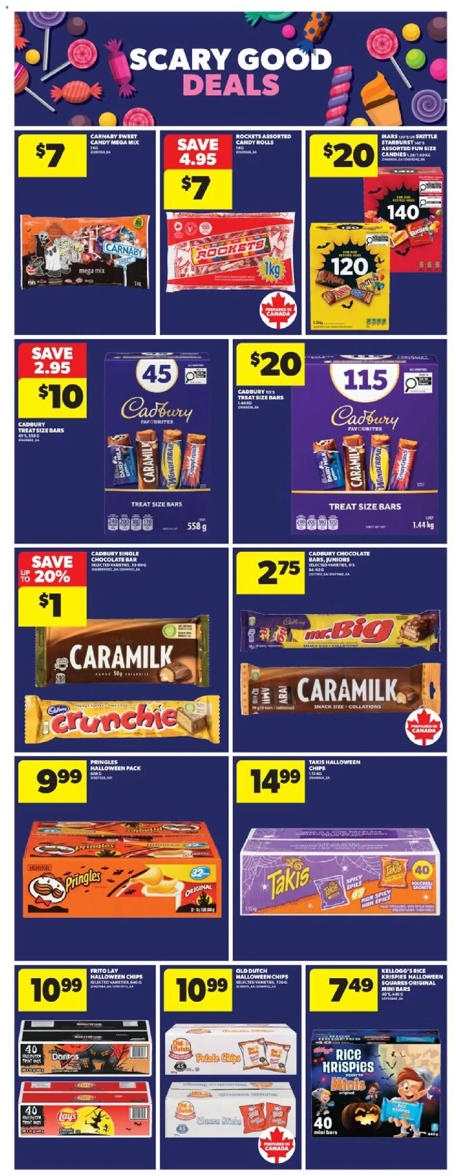 Real Canadian Superstore flyer valid from 23.10.2025 | Page: 13 | Products: Rice, Chips, Milk, Chocolate