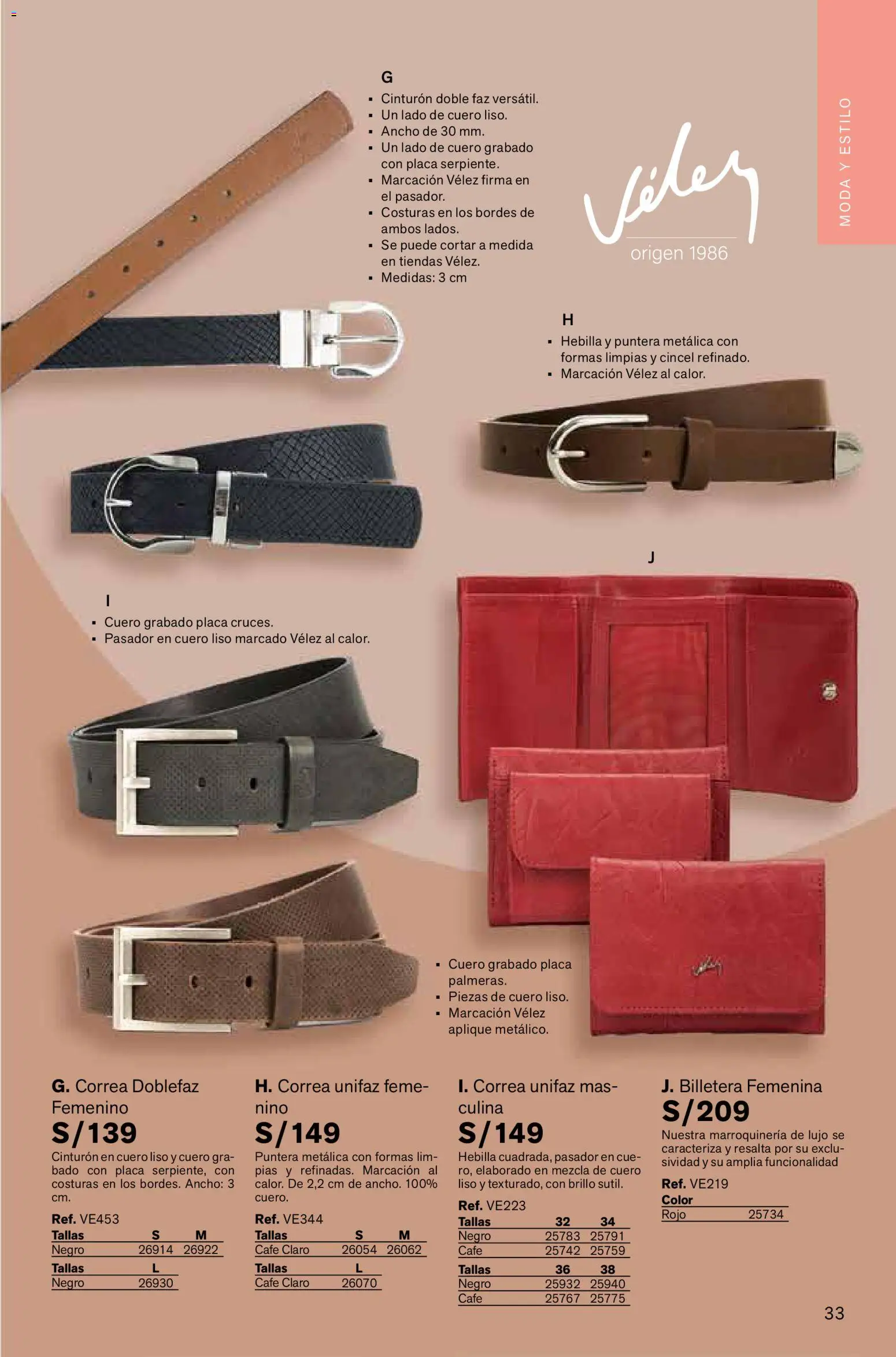 Catálogo Leonisa válido desde 06.03.2026 | Página: 33 | Productos: Café, Billetera, Cinturón