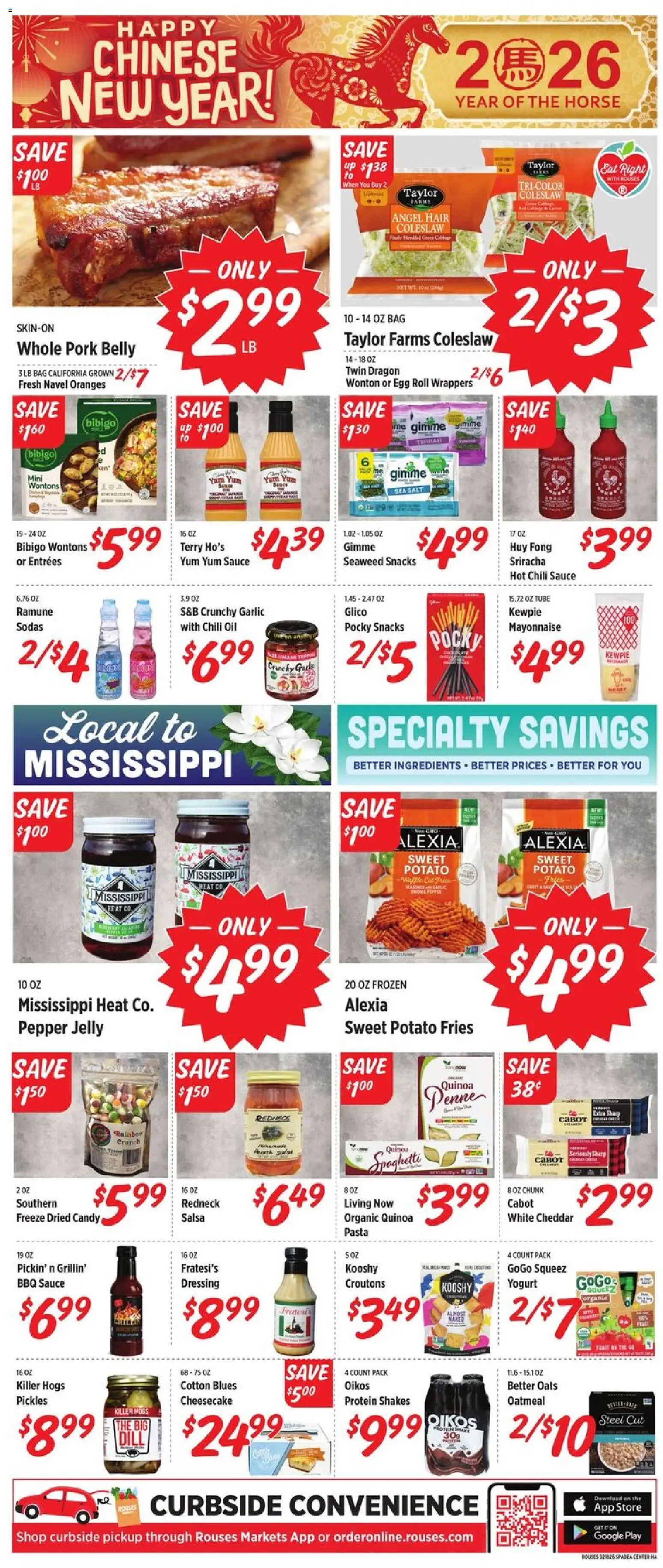 Rouses Weekly Ad - MS - valid from 18.02.2026 | Page: 8 | Products: Oil, Mayonnaise, Garlic, Bag