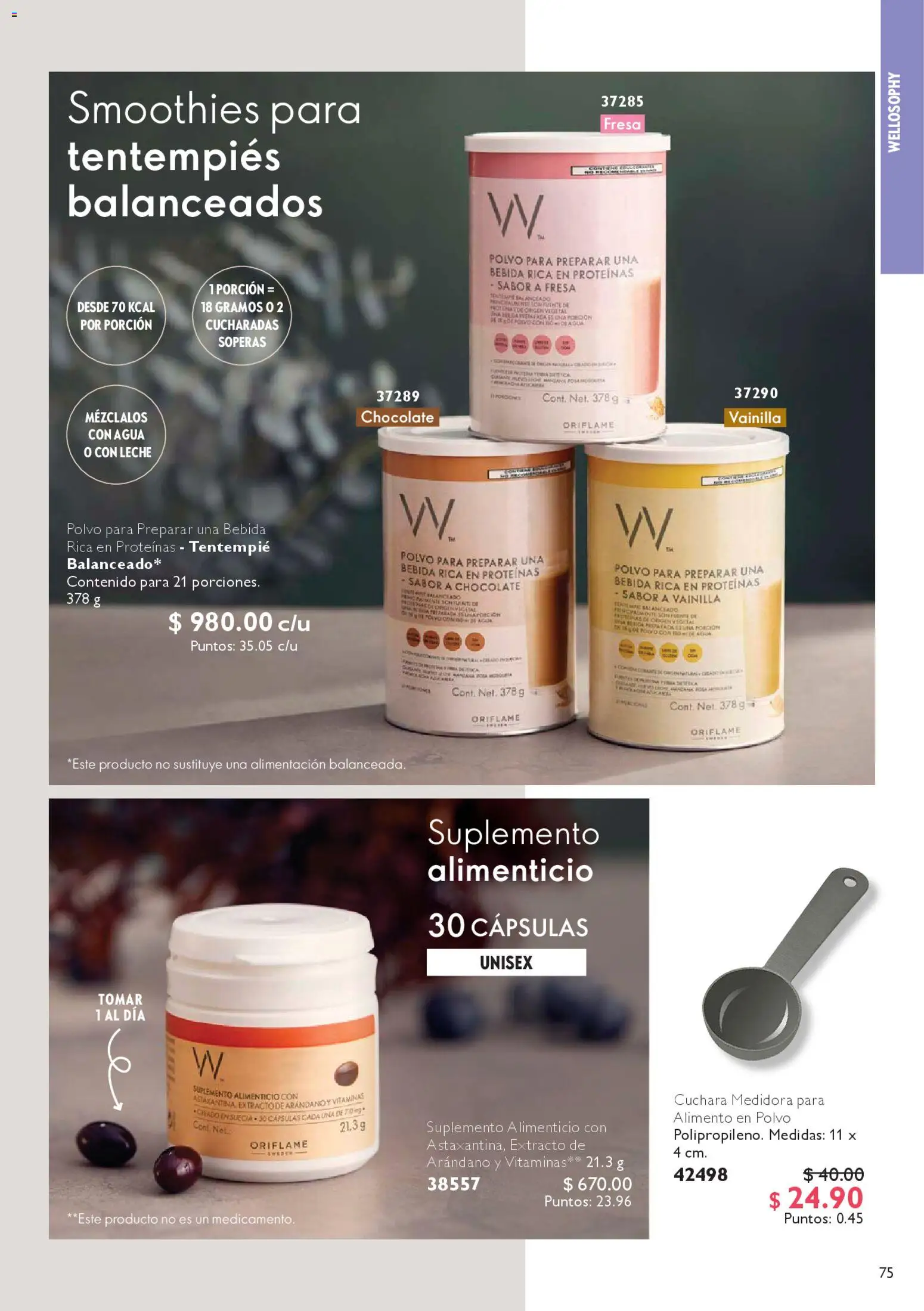 Nuevas ofertas de Oriflame válidas en toda la República Mexicana desde el 14.02.2026. ¡Encuentra las mejores ofertas en Oriflame campaña 3 2026! | Página: 75 | Productos: Agua, Leche, Chocolate, Vitaminas