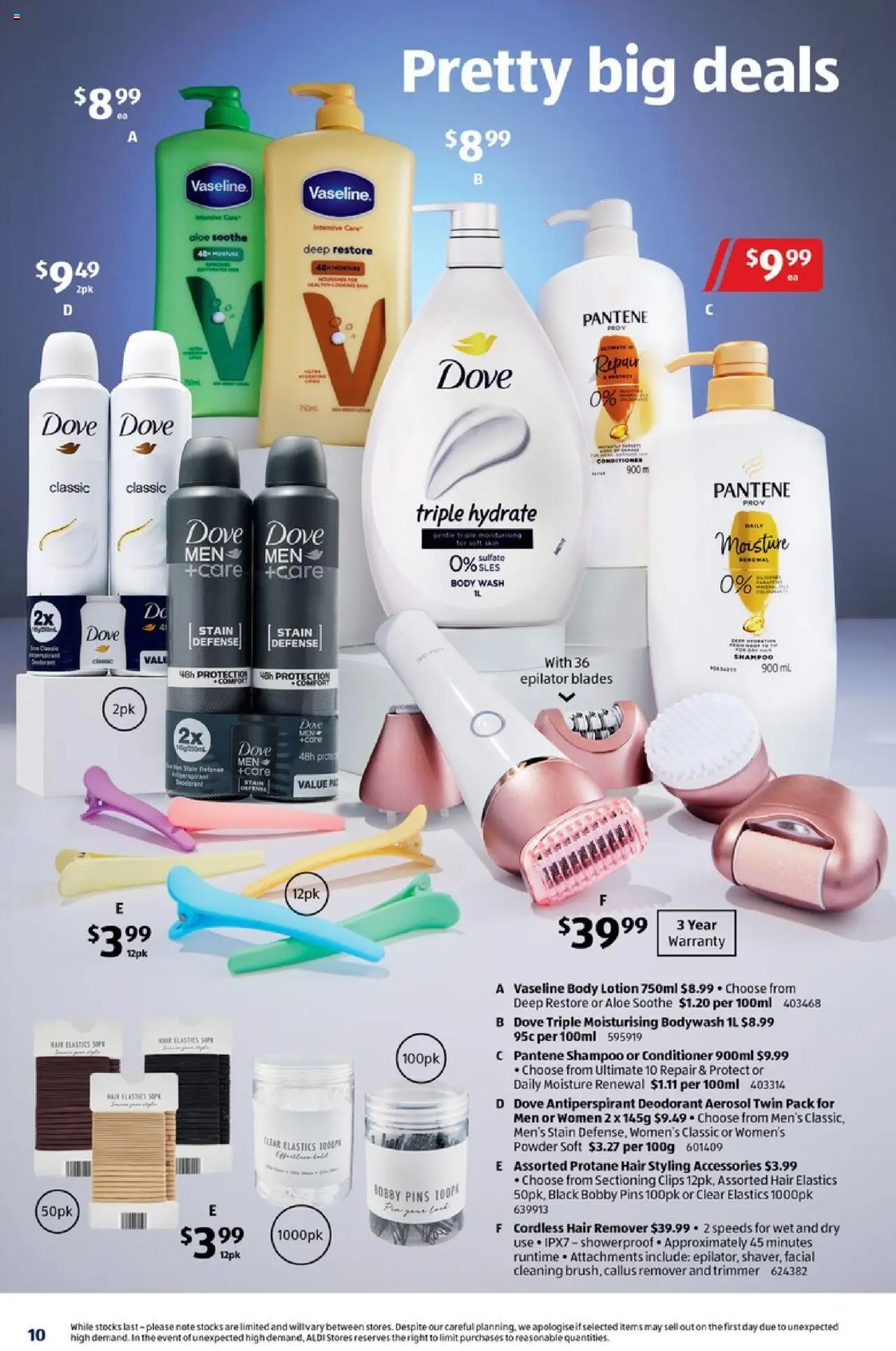 Aldi catalogue - valid from 25.06.2025 | Page: 10 | Products: Deodorant, Body lotion, Clips, Epilator