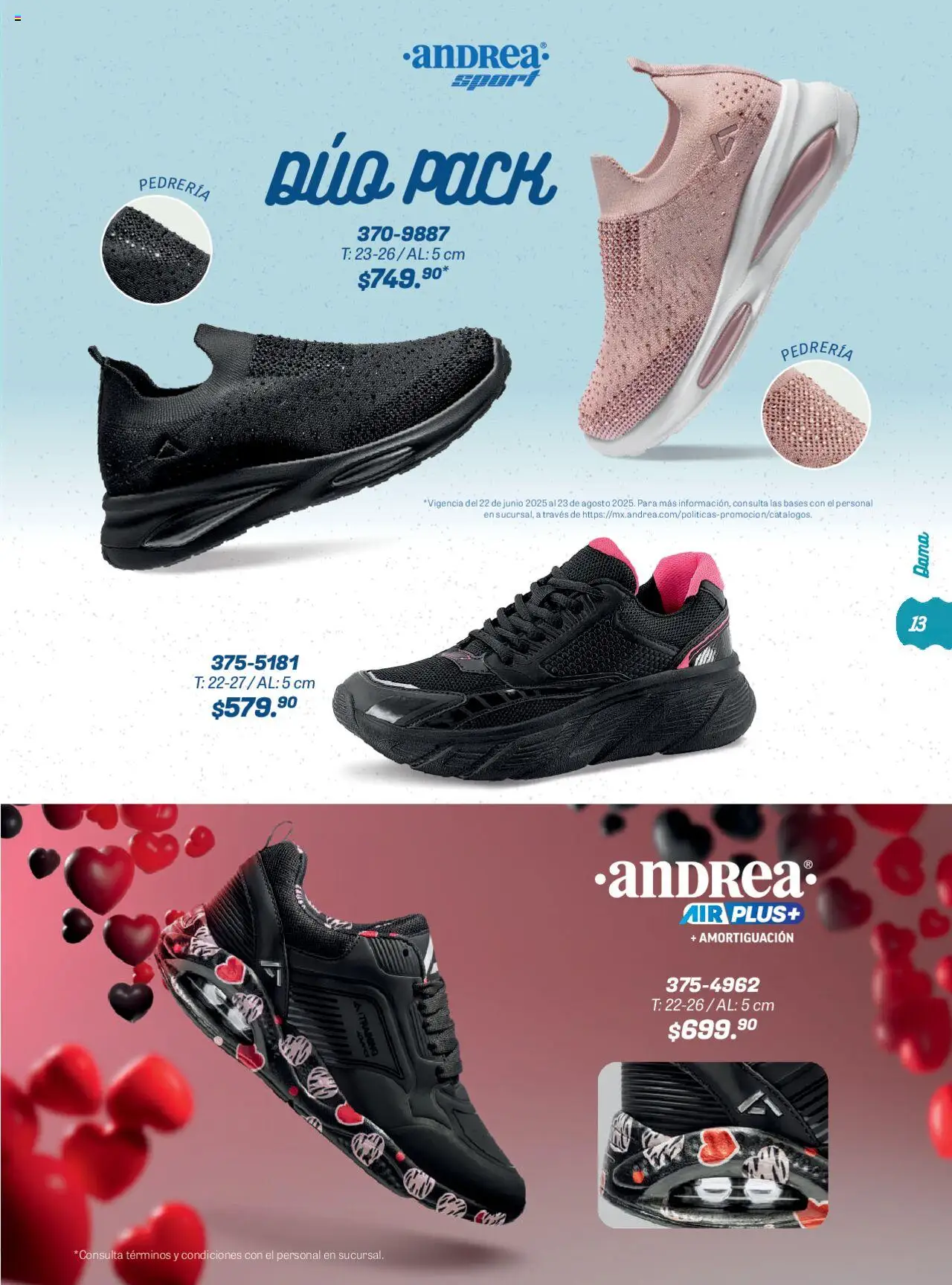 Nuevas ofertas de Andrea válidas en toda la República Mexicana desde el 22.06.2025. ¡Encuentra las mejores ofertas en Andrea catálogo Summer Time! | Página: 13