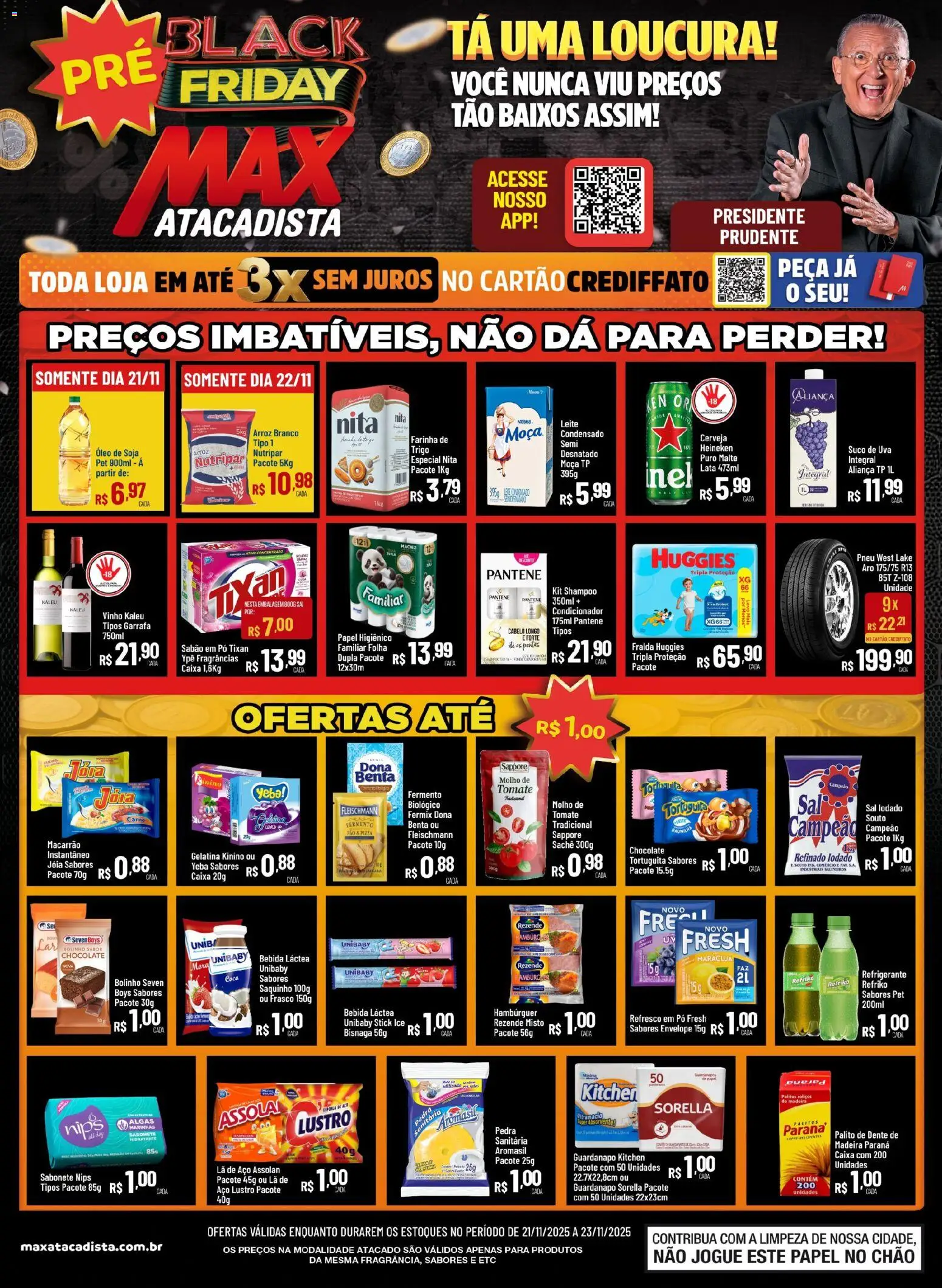 Max Atacadista Folheto - válido de 21.11.2025 | Página: 1 | Produtos: Sabão em pó, Aliança, Caixa, Suco