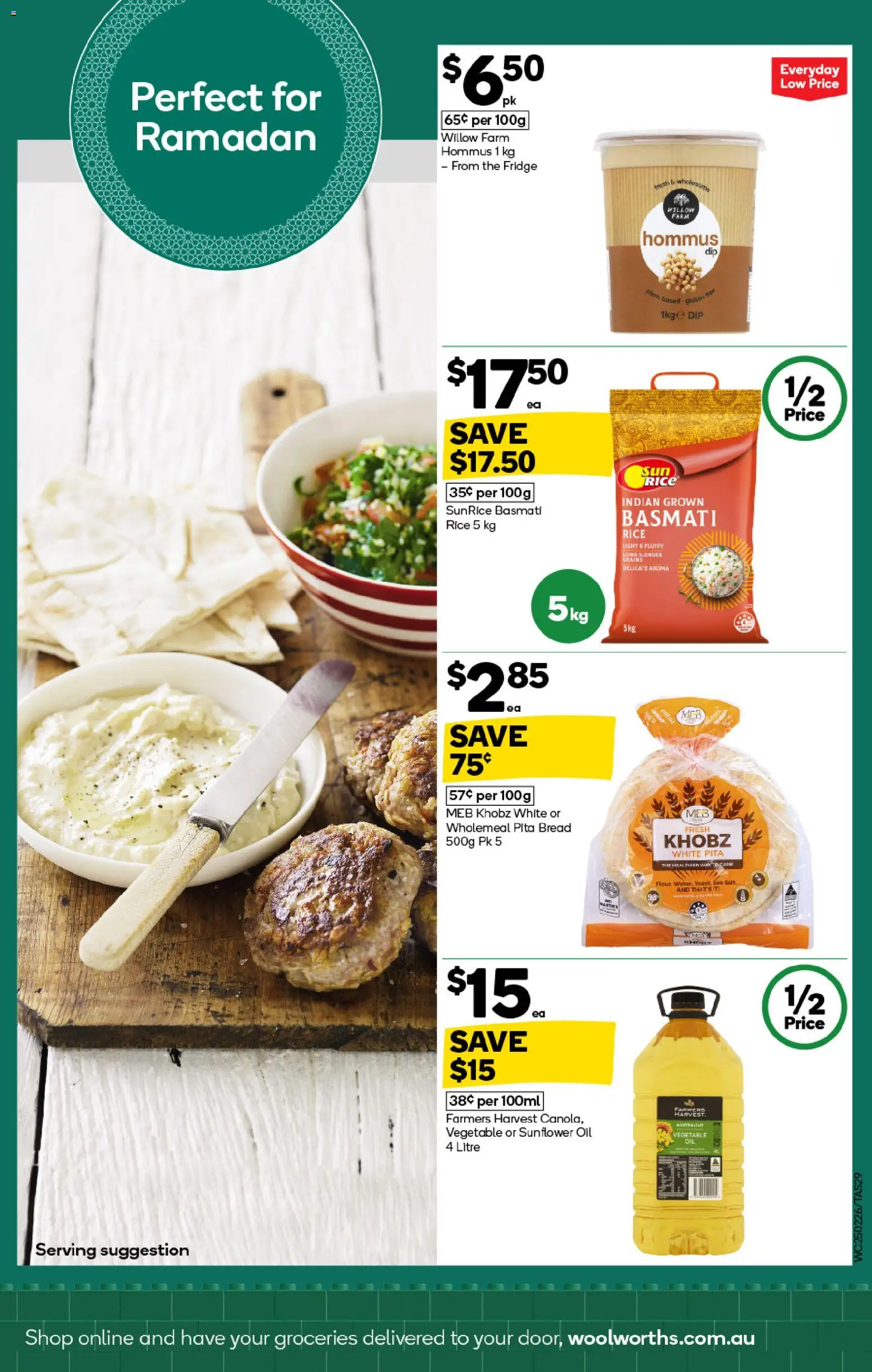 Woolworths catalogue - valid from 25.02.2026 | Page: 25 | Products: Oil, Bread, Rice, Pita bread