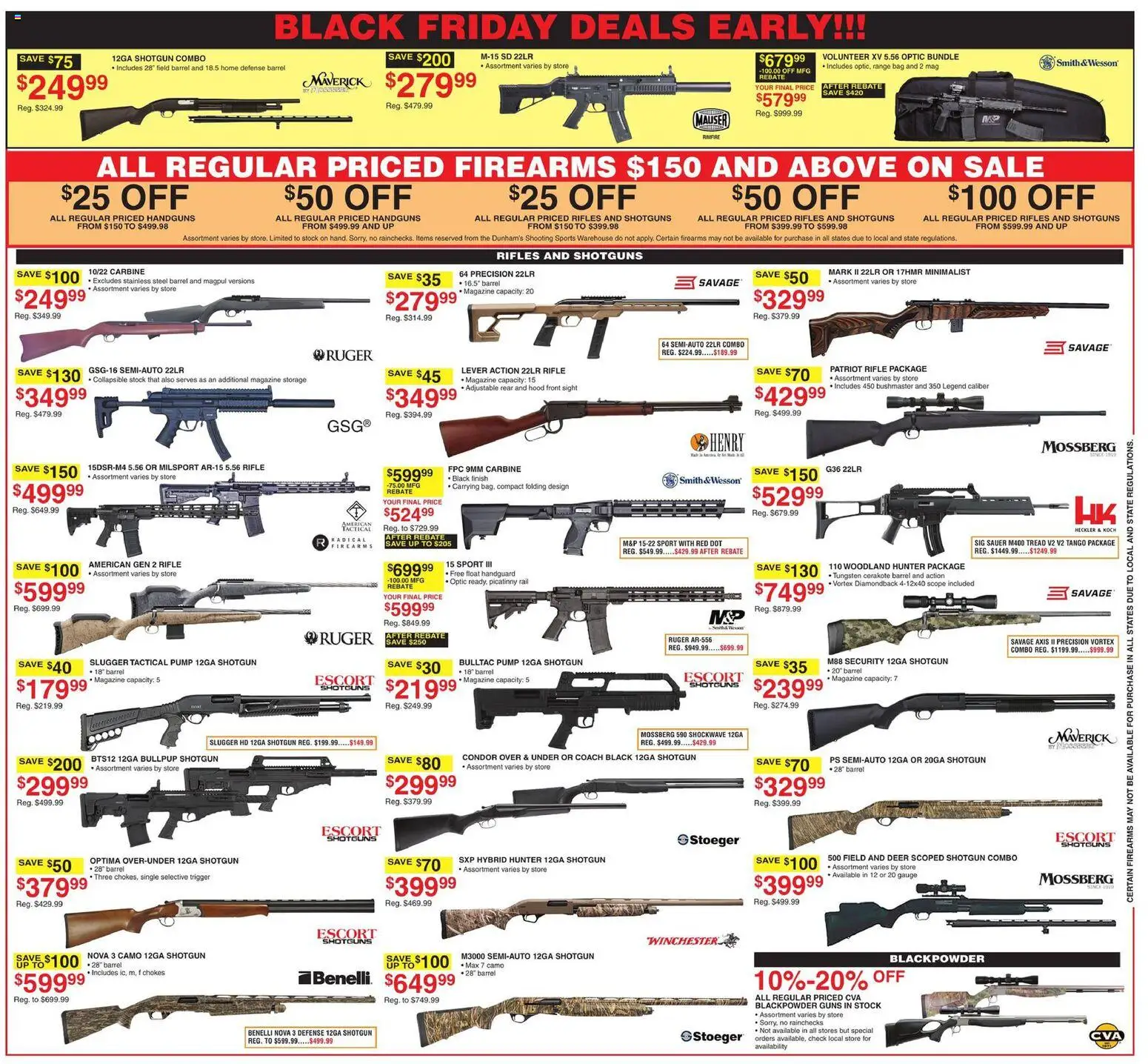 Dunham's Sports Black Friday - valid from 15.11.2025 | Page: 4 | Products: Pump, Shotgun, Bag, Rifle