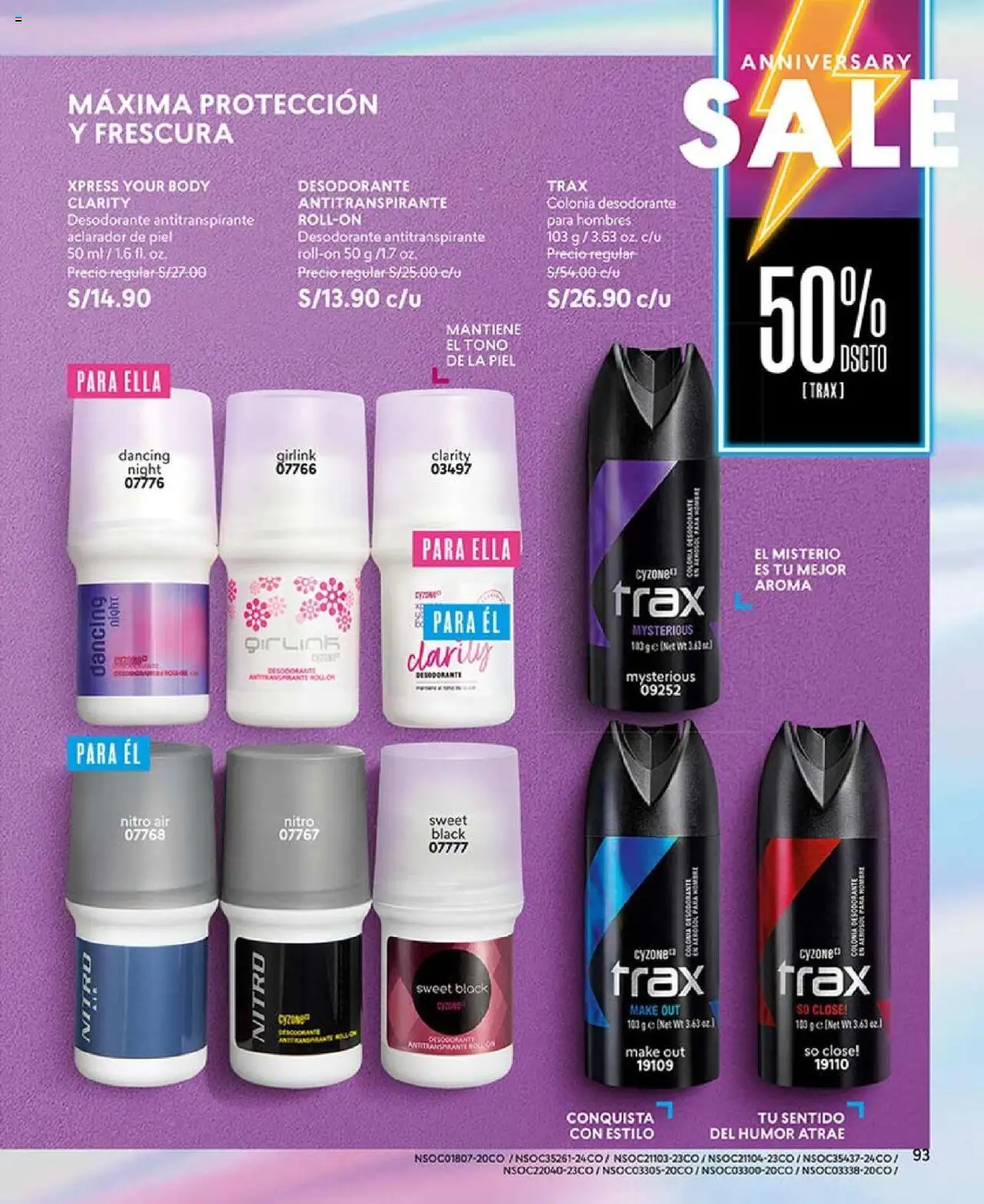 Catálogo CyZone válido desde 27.05.2025 | Página: 93 | Productos: Desodorante, Antitranspirante