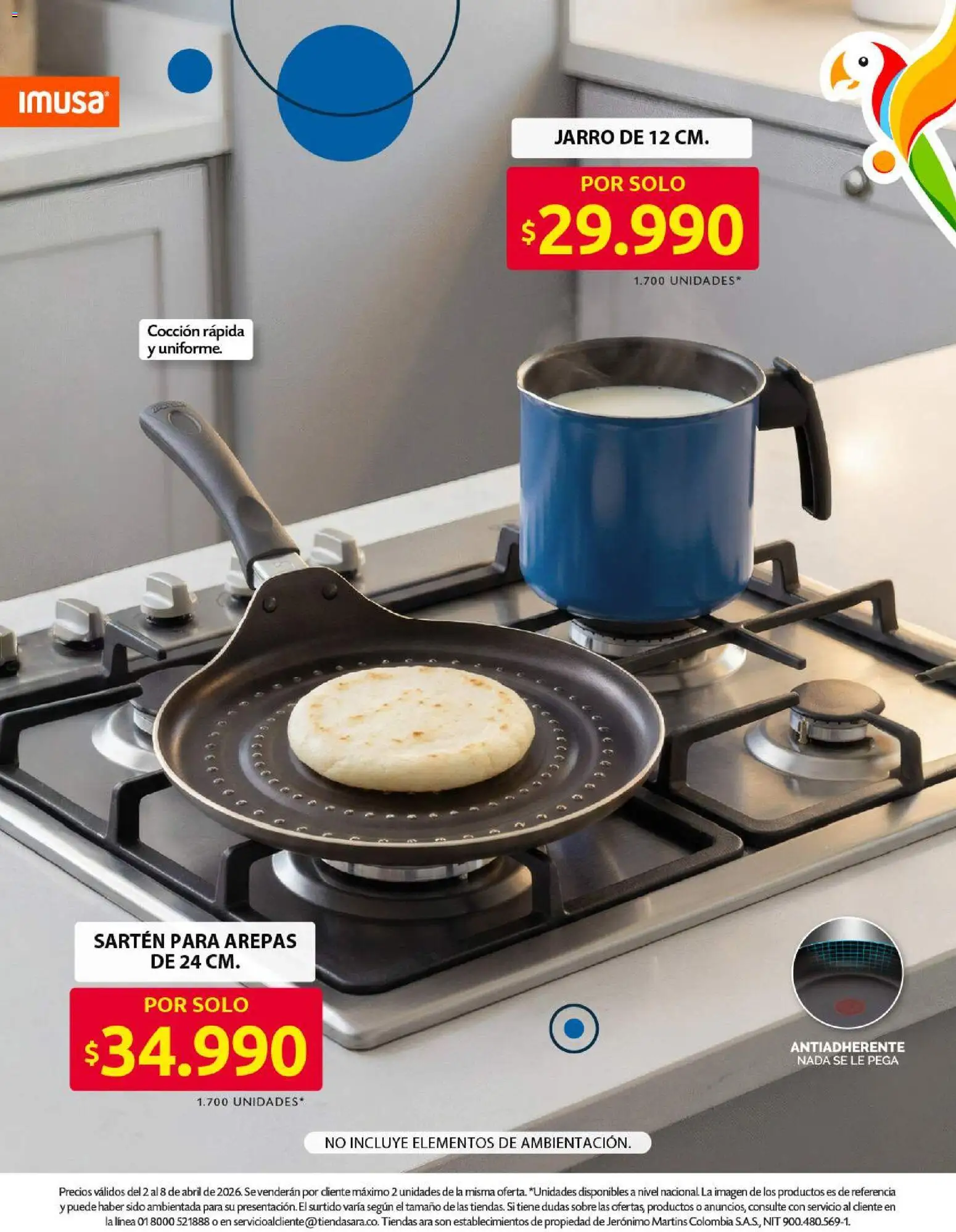 Ara revista - valida desde el 02.04.2026 | Página: 5 | Productos: Sartén, Sobre