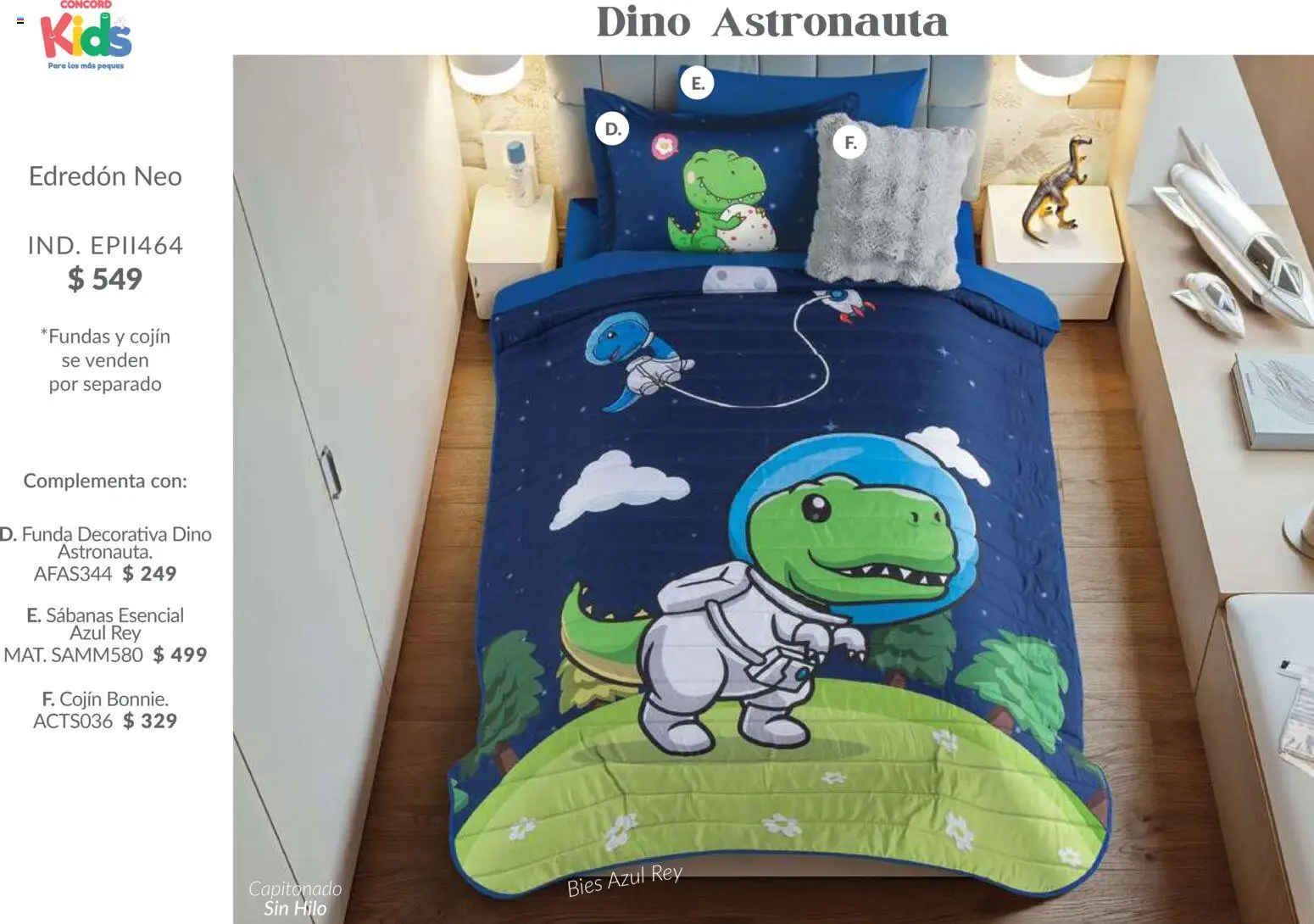 Nuevas ofertas de Colchas Concord válidas en toda la República Mexicana desde el 01.02.2026. ¡Encuentra las mejores ofertas en Colchas Concord catálogo Kids! | Página: 5 | Productos: Funda, Sabanas