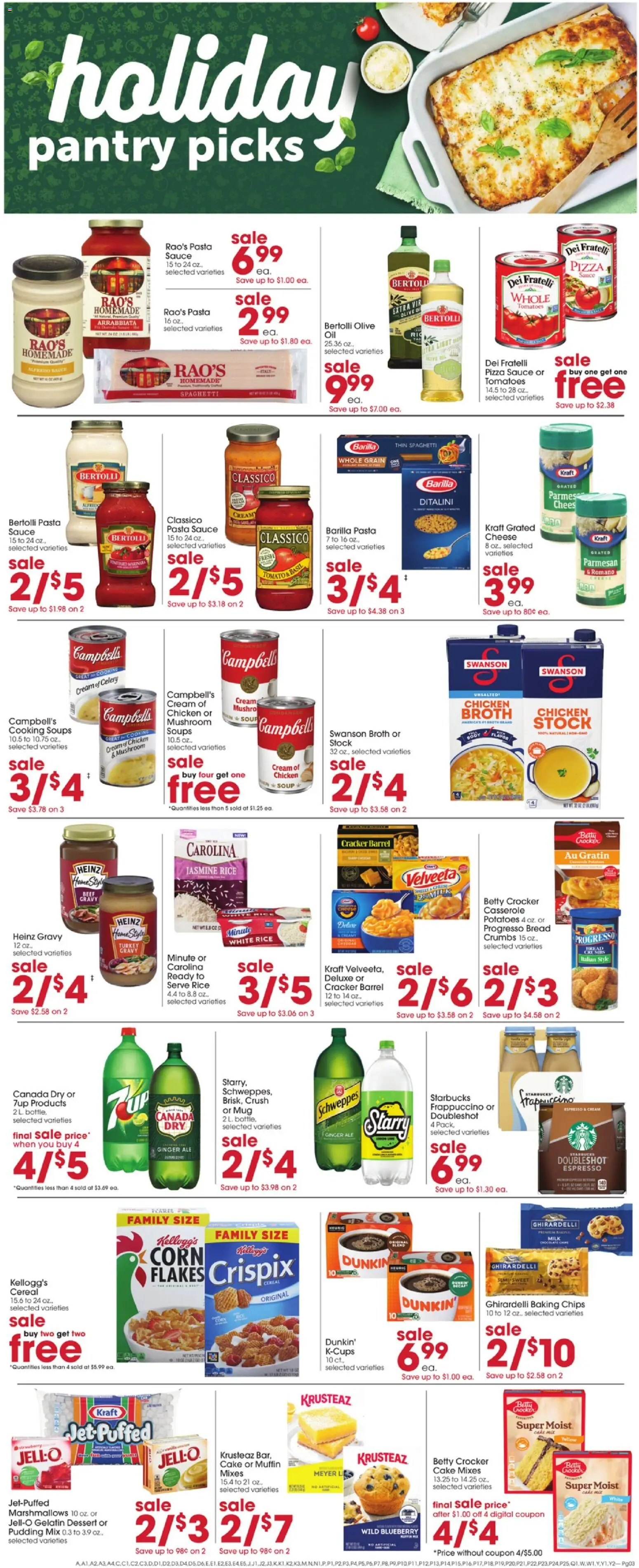 Giant Eagle Weekly Ad - valid from 11.12.2025 | Page: 3 | Products: Corn, Bread, Beef, Sauce