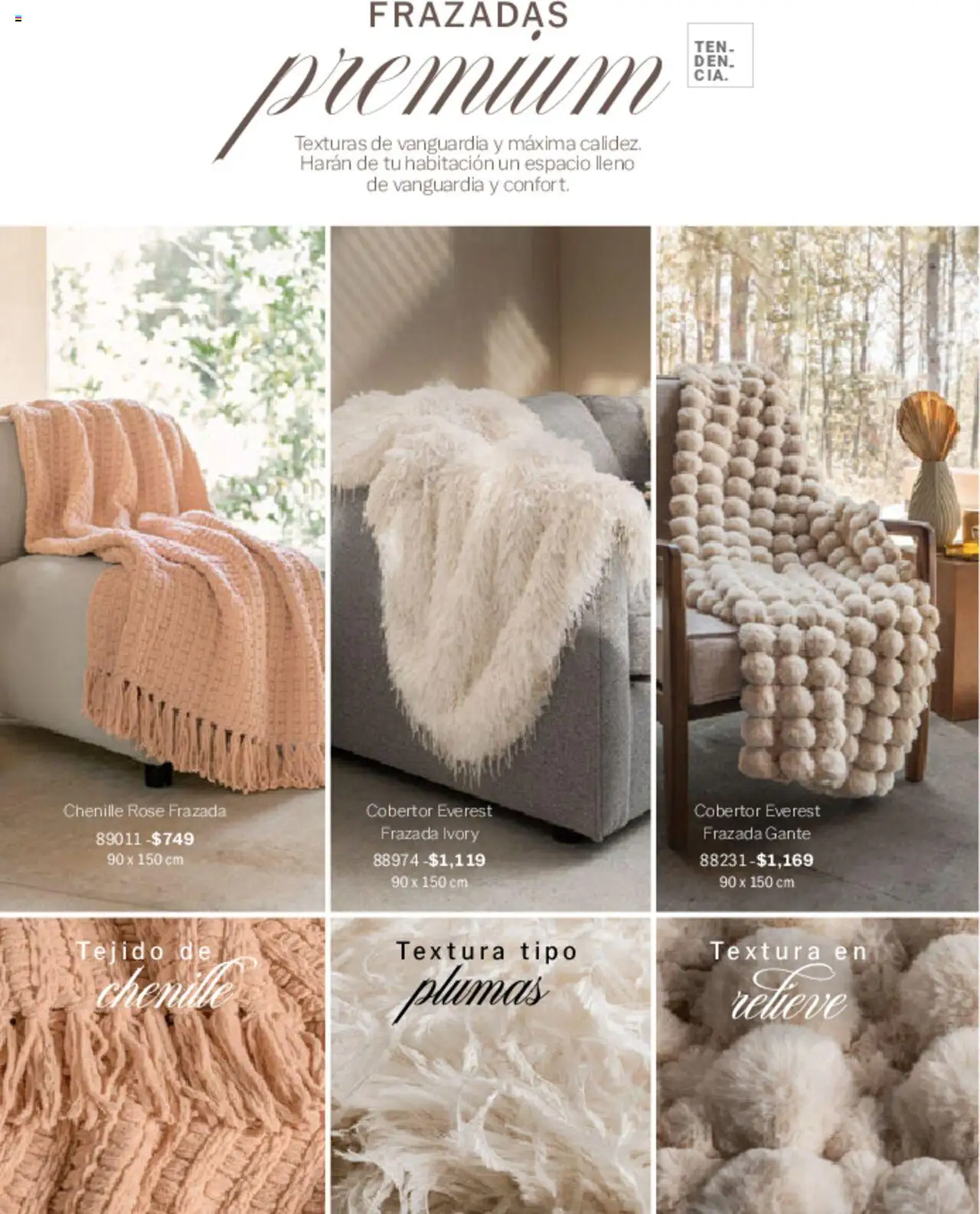 Nuevas ofertas de Vianney válidas en toda la República Mexicana desde el 07.03.2025. ¡Encuentra las mejores ofertas en Vianney catálogo Primavera! | Página: 138 | Productos: Cobertor